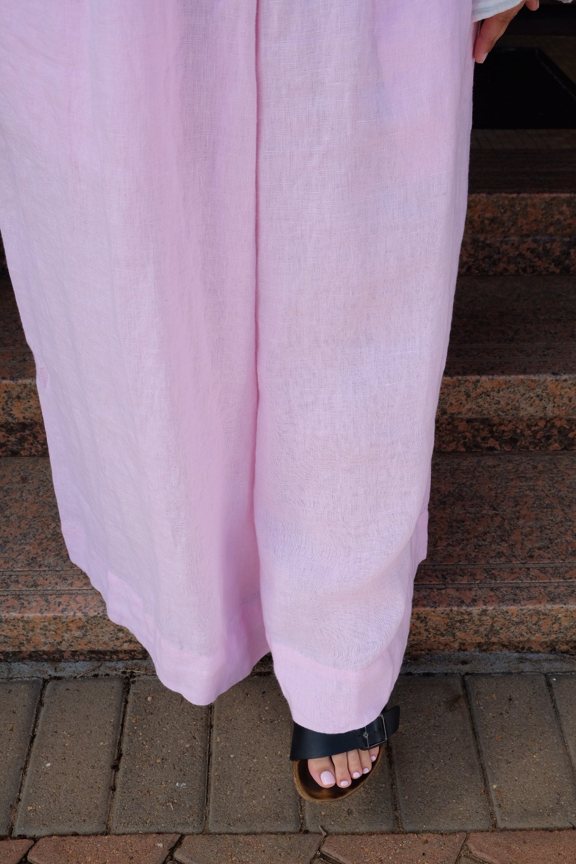 Harriet Trousers - Linen - Pink