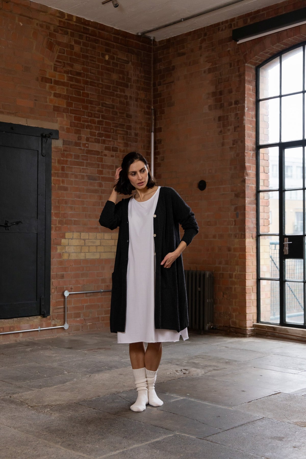 Ellery Wool Cardigan - Black
