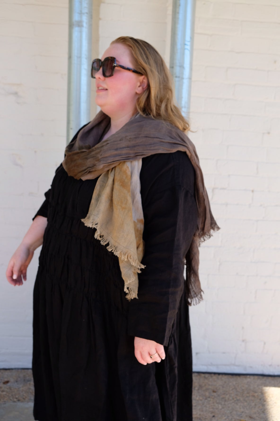 Ania Medium Scarf - warm tones
