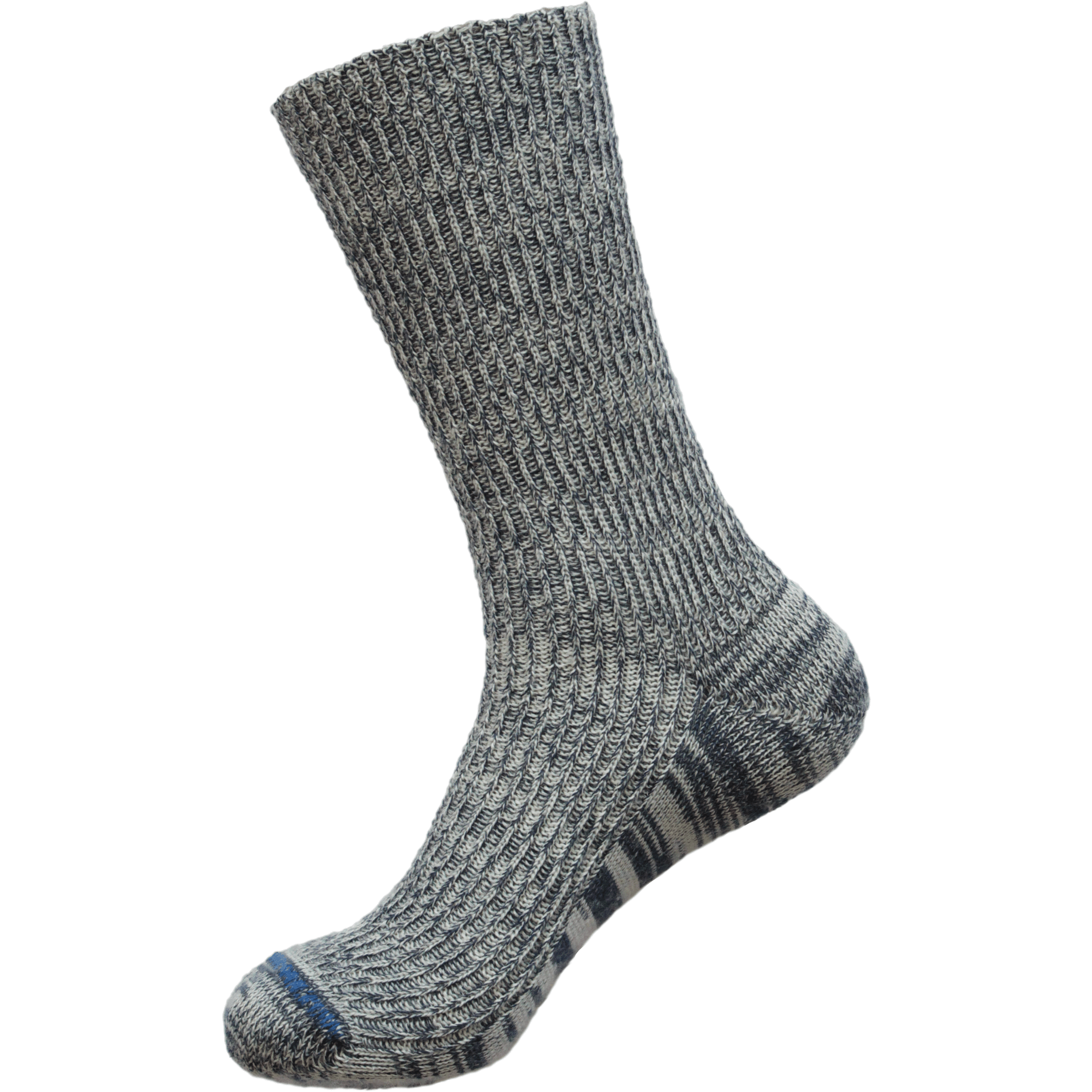 Echidna Ribbed Merino/Hemp - Cream/Navy