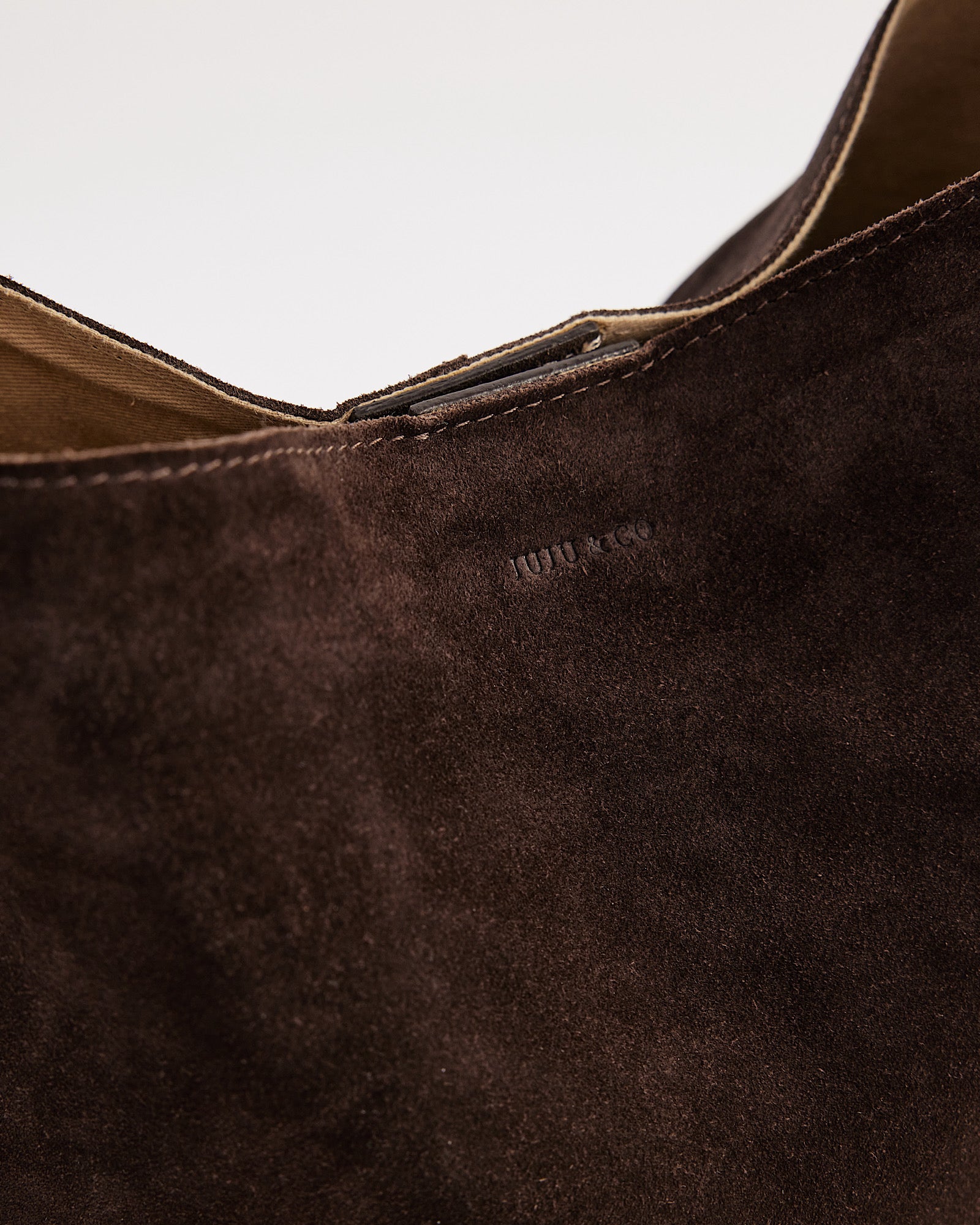 Suede Cabas Chocolate