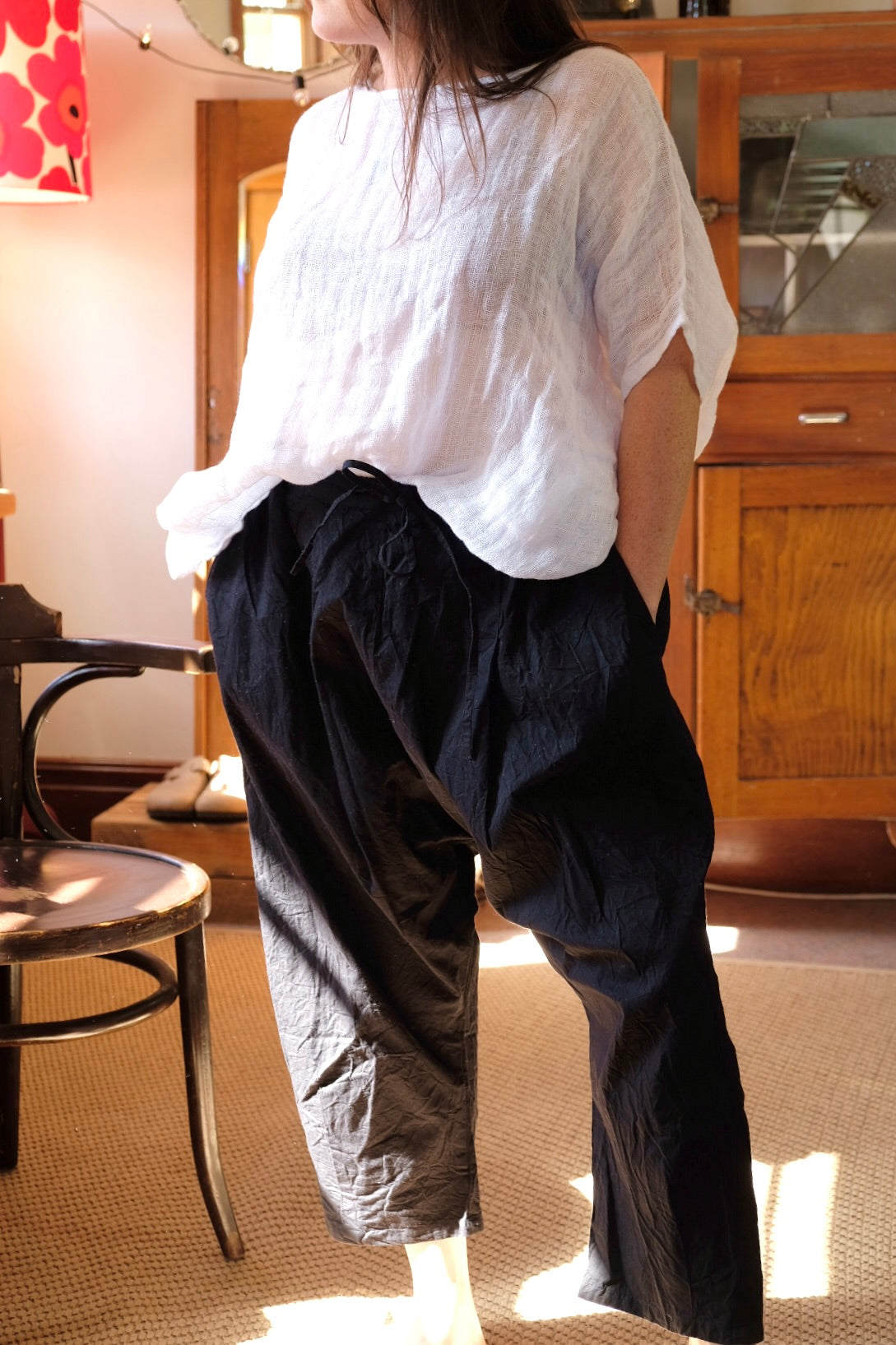 UMA PANT - COTTON TWILL Black