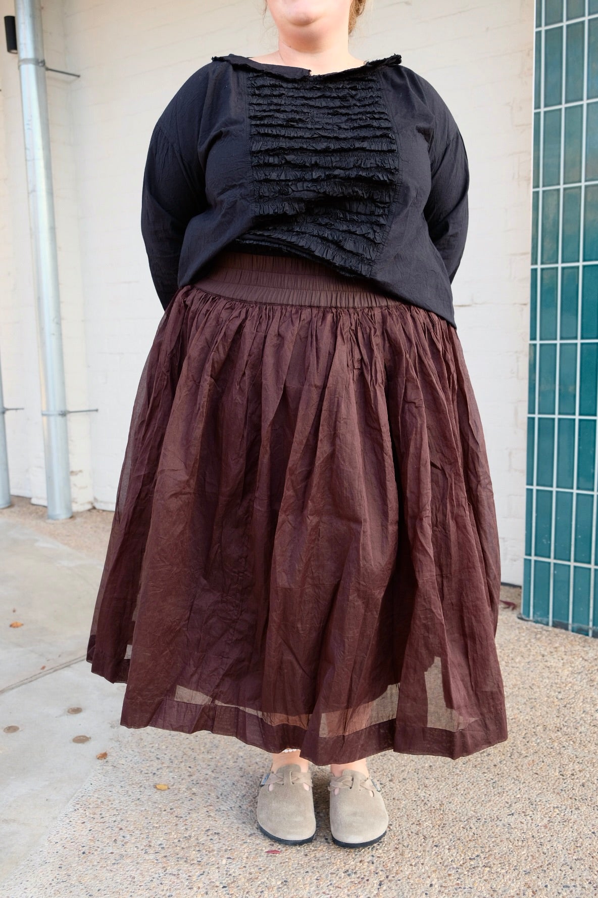 Nyx Tutu Skirt Long - Cotton Organdy Chocolate