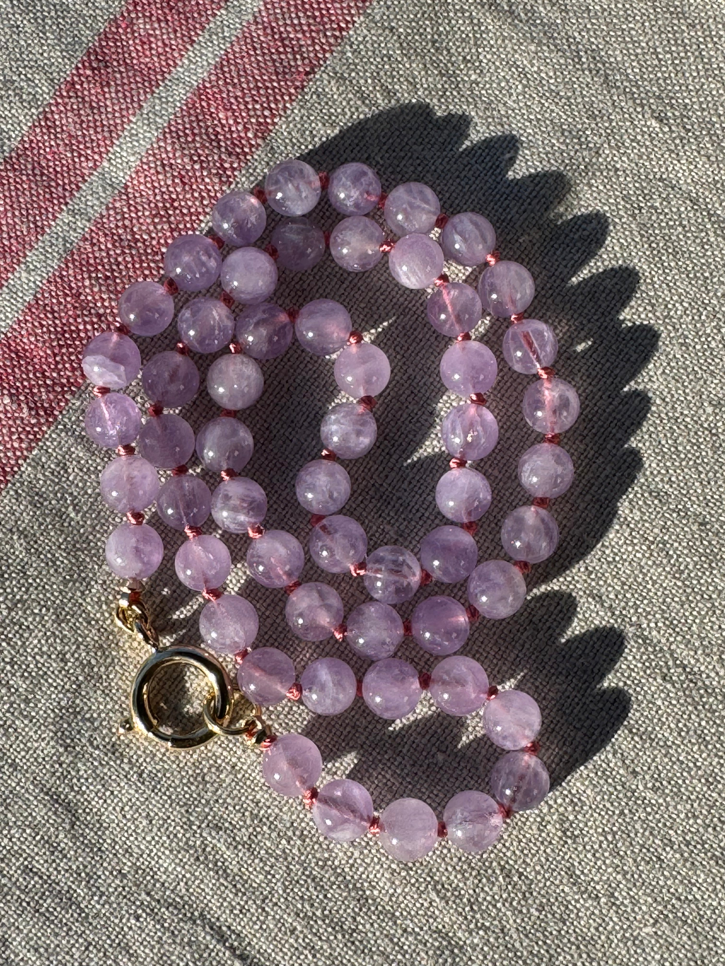 Garden necklace - amethyst
