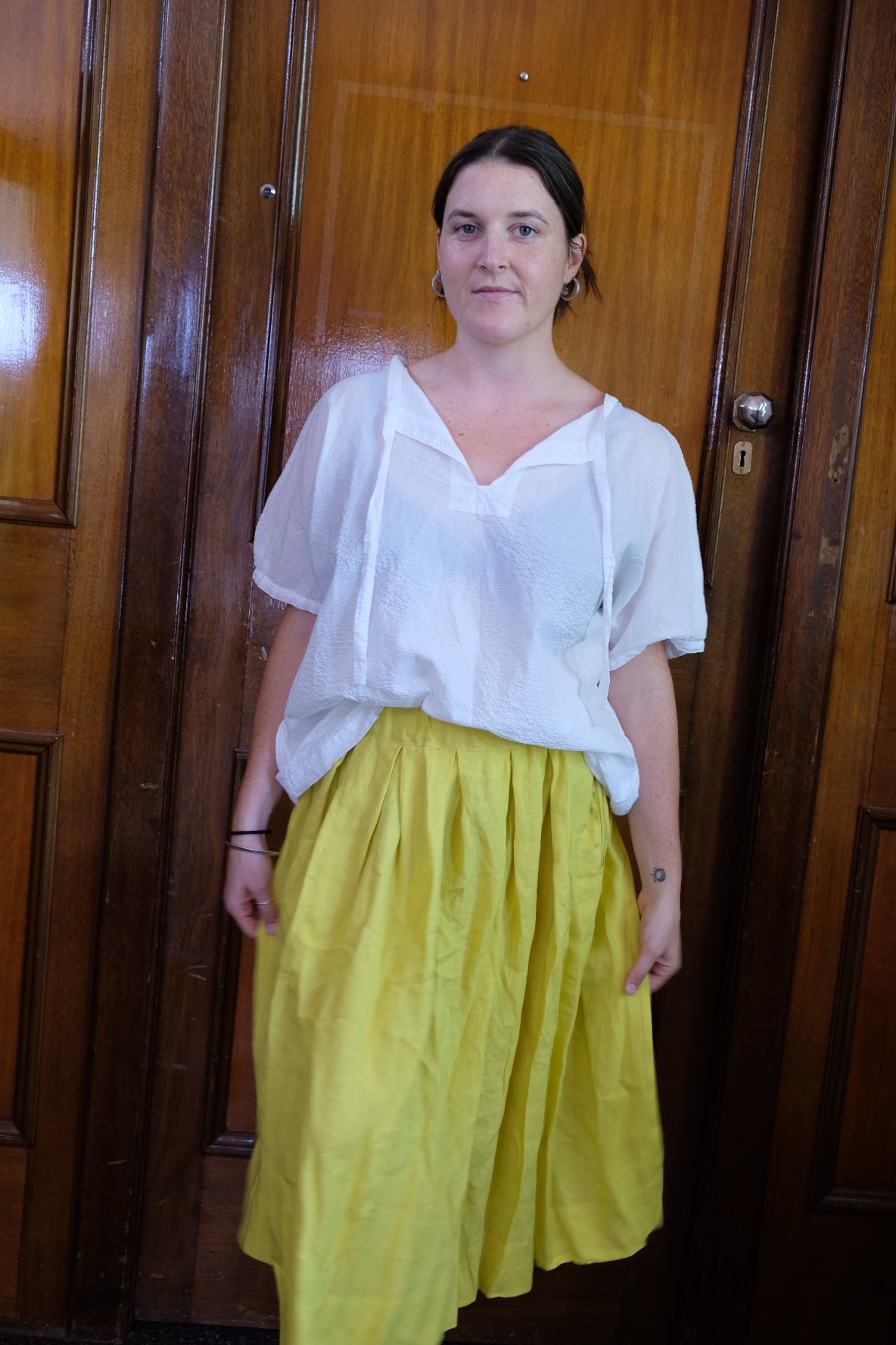 Daffodil Linen Skirt
