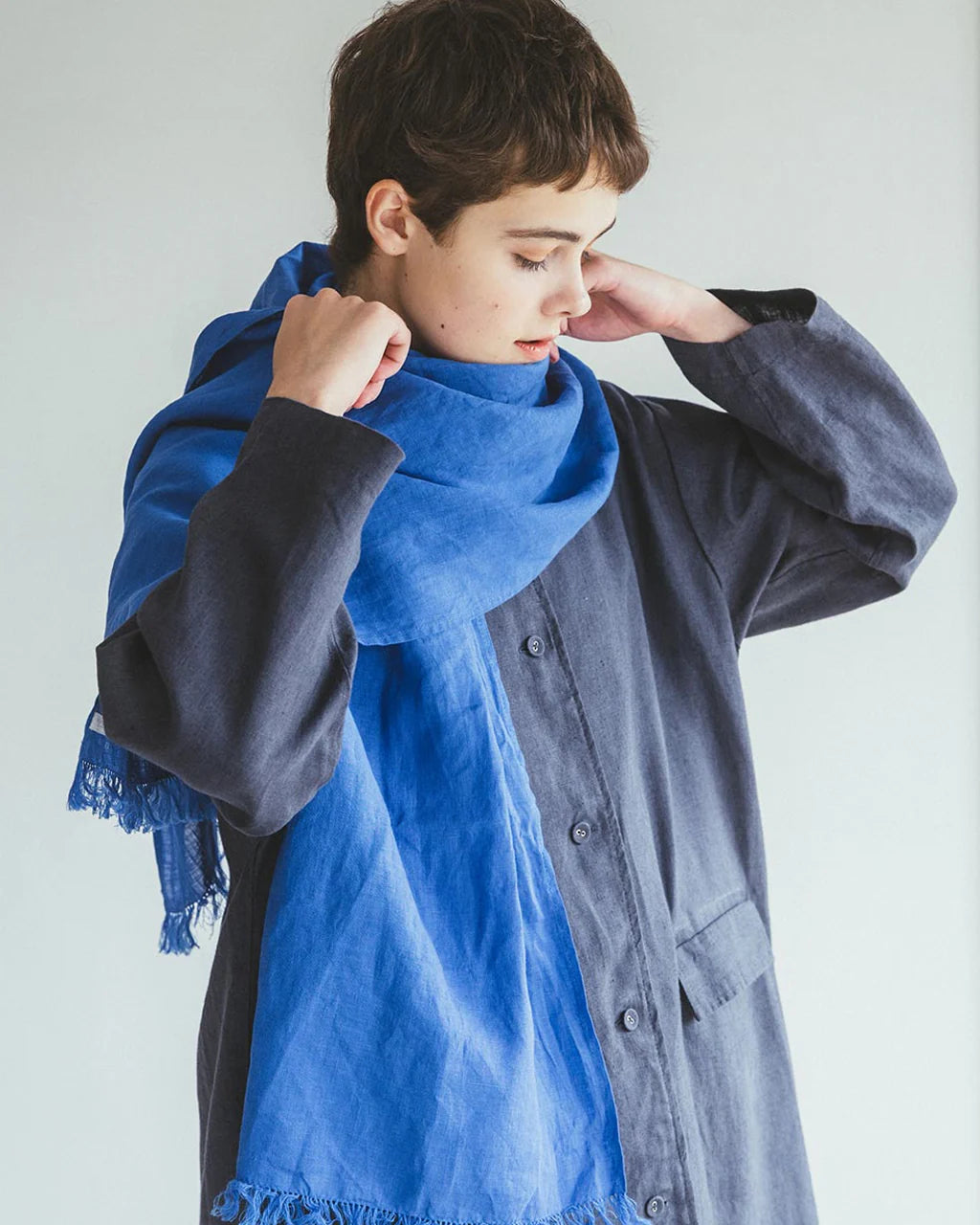 roserie scarf: bleu orient