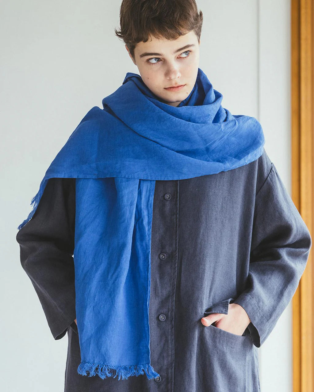 roserie scarf: bleu orient