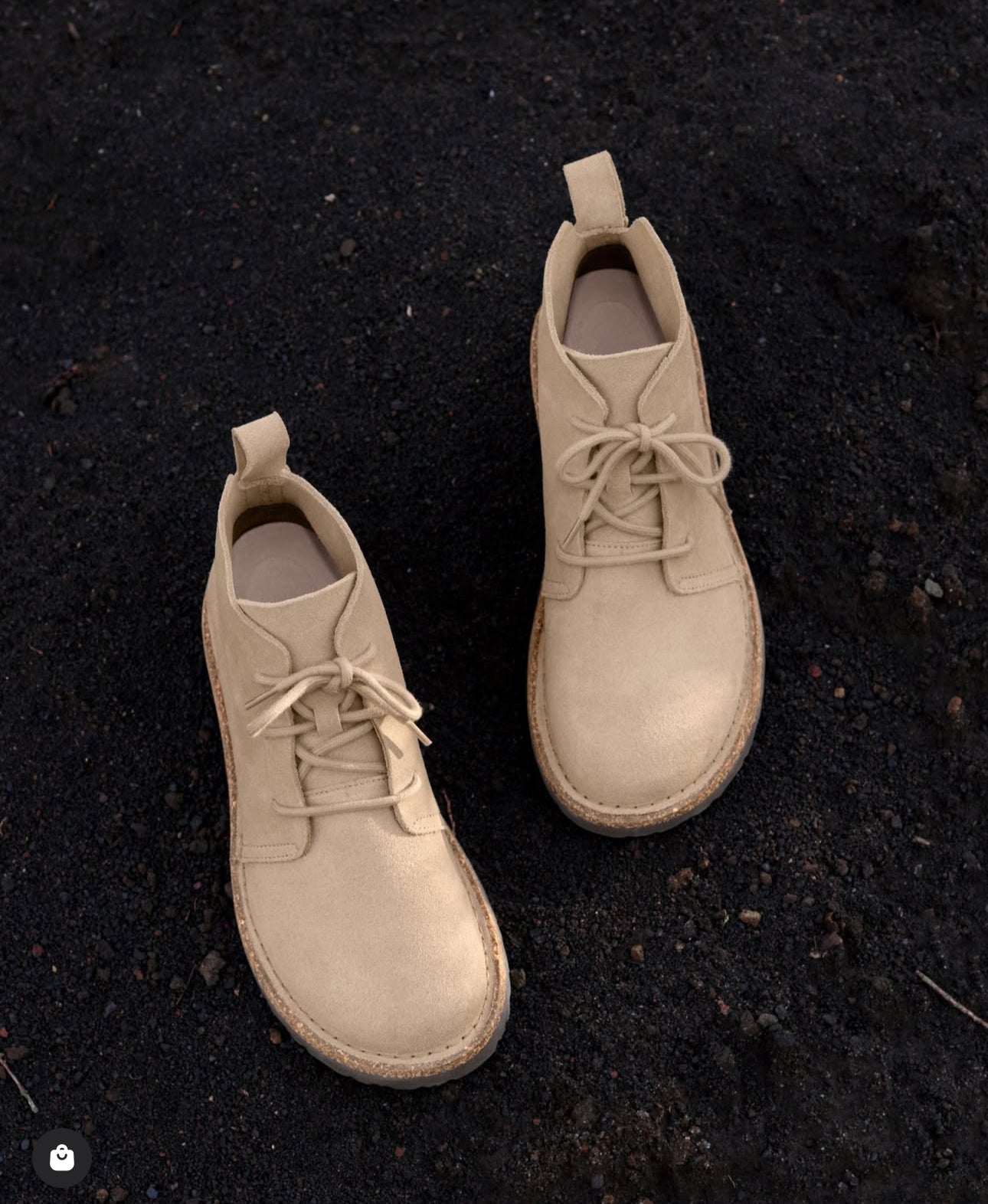 Uppsala Mid Taupe Suede Leather