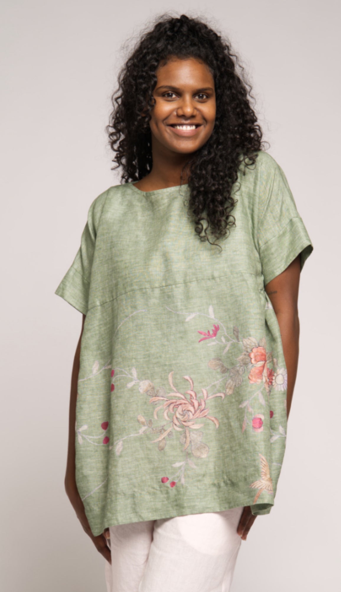 Sparrow Tunic - Grey Floral
