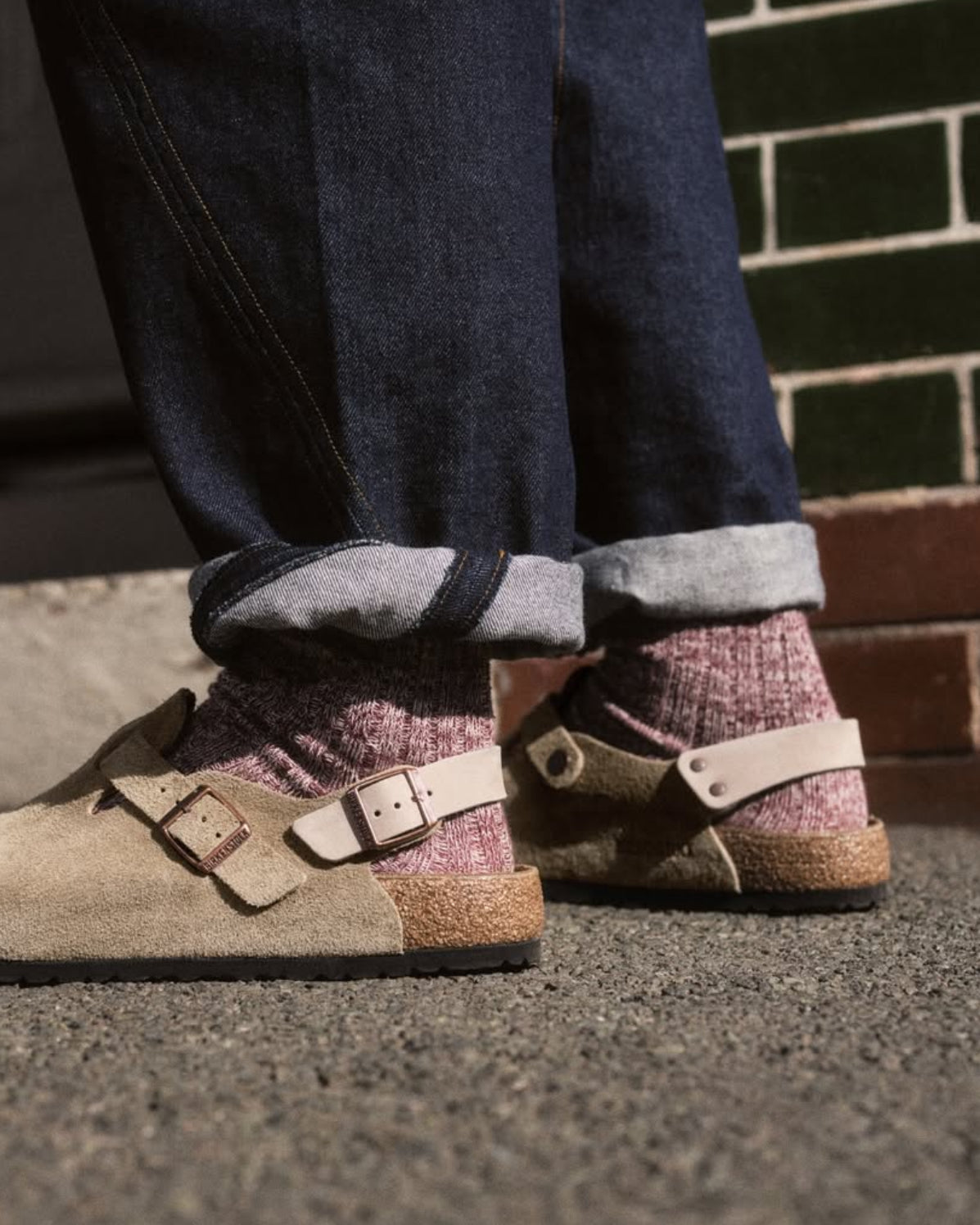 Tokio Suede Leather Taupe