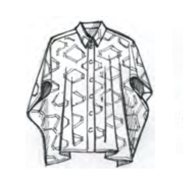 Square Cut Shirt Indigo