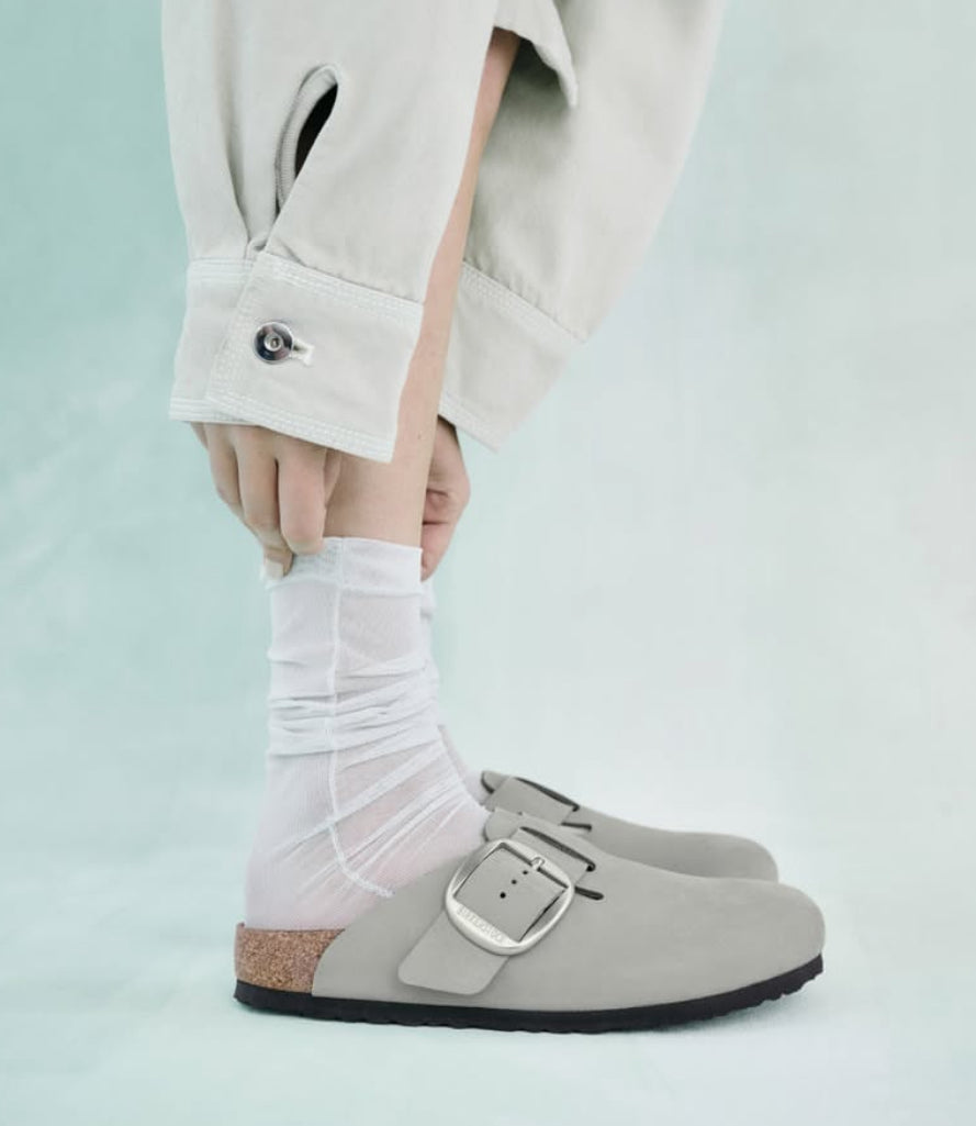 Boston Big Buckle Pure Sage Nubuck Leather regular