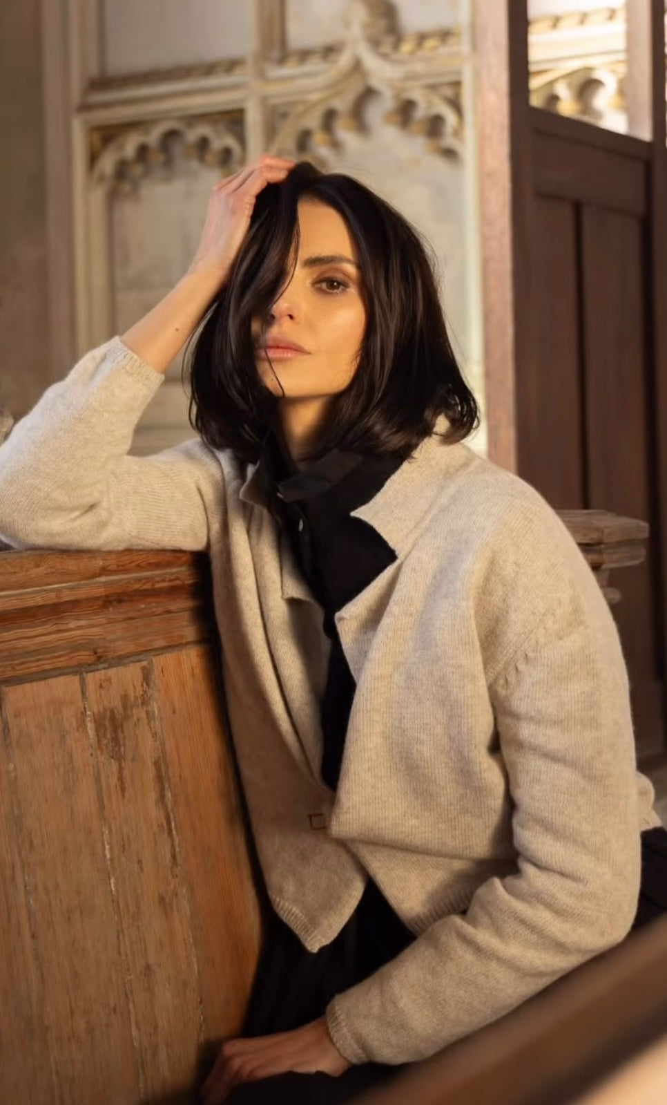 Binx Cardigan - Wool Oatmeal