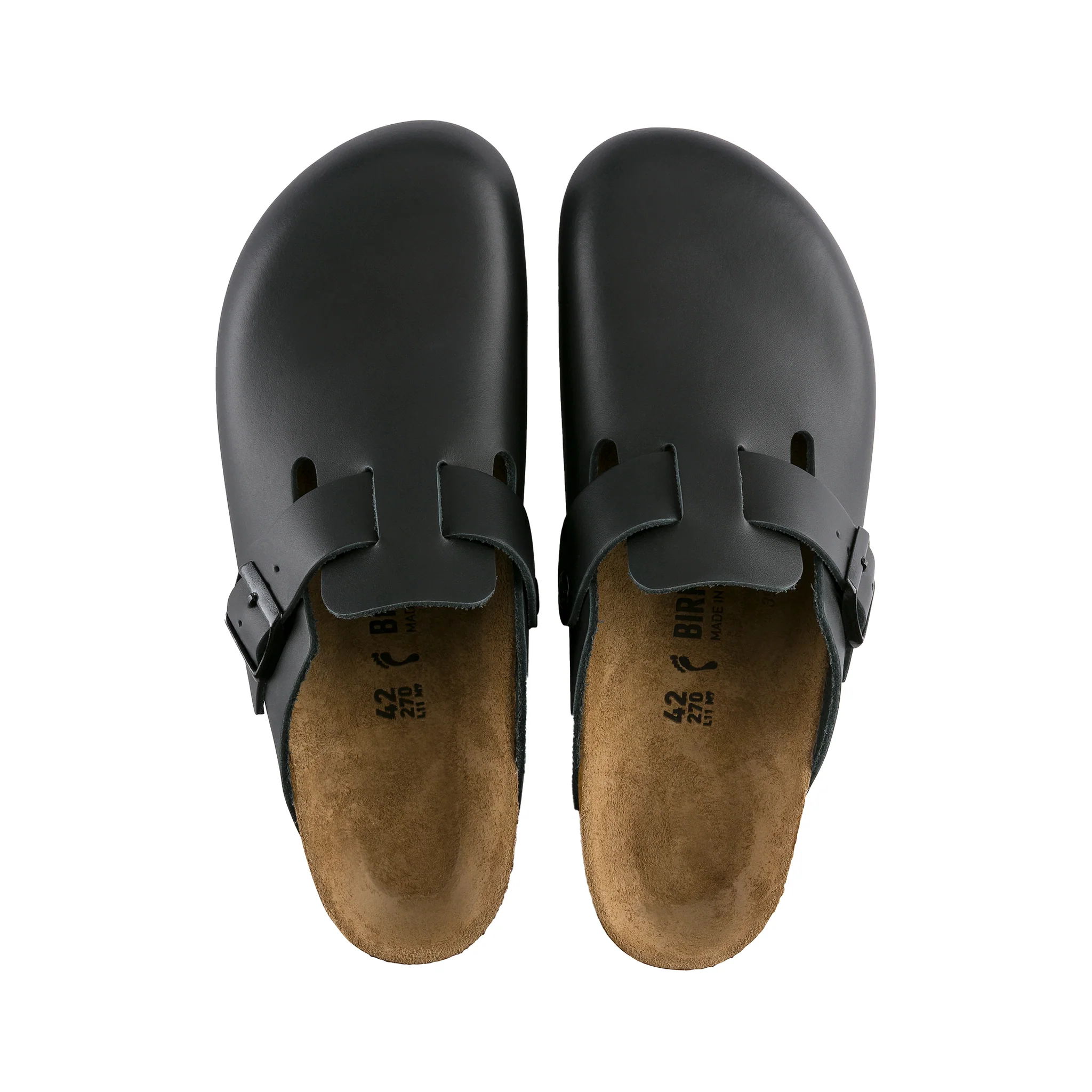 Boston Black Smooth Leather