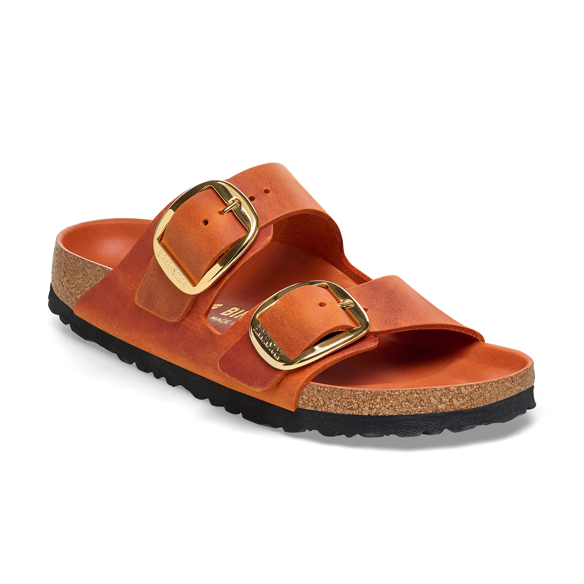 Arizona big buckle oiled leather - burnt orange