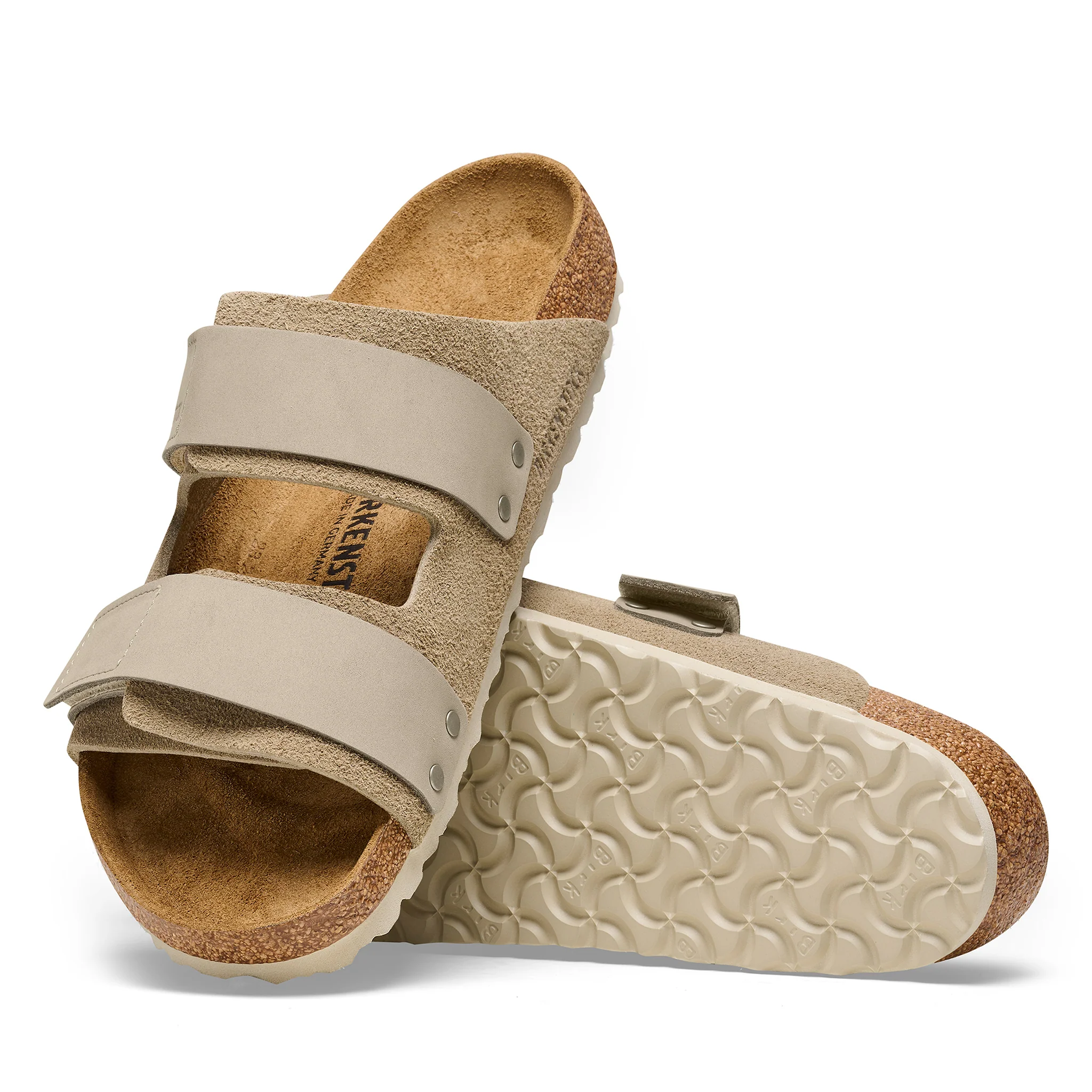 Uji Taupe Nubuck/Suede Leather