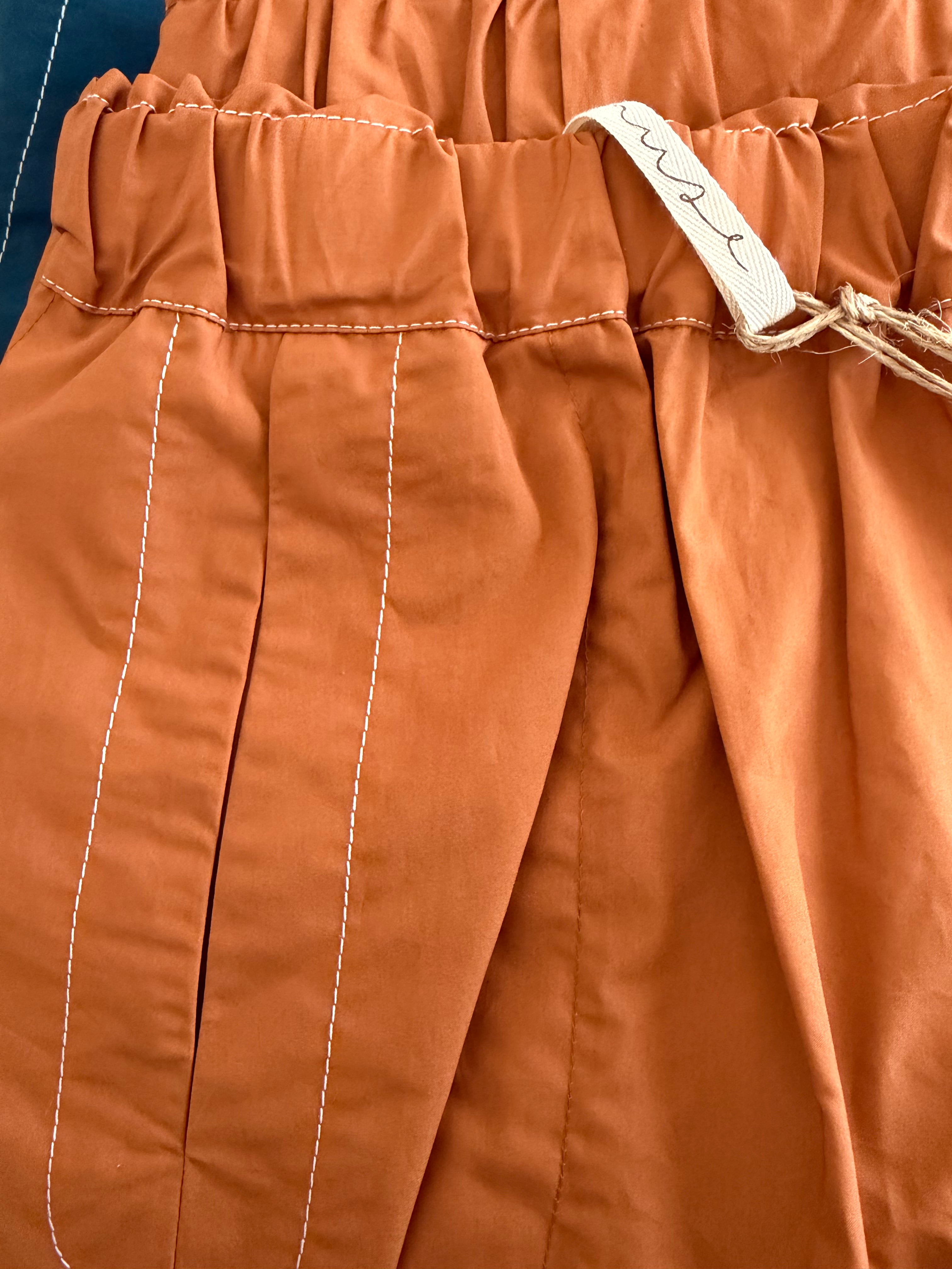 Kaari cotton Skirt - Rust