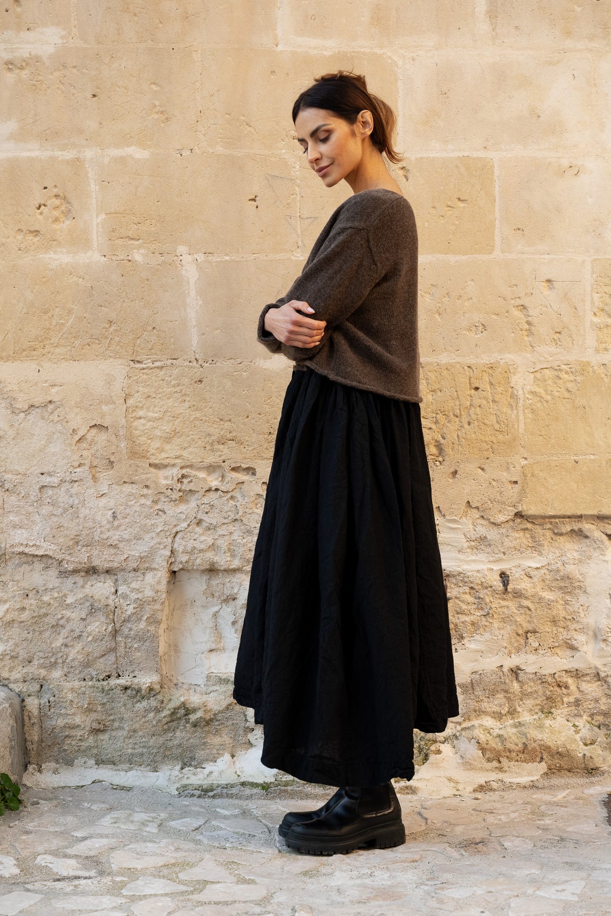 OLIVER CARDIGAN WOOL - Brown