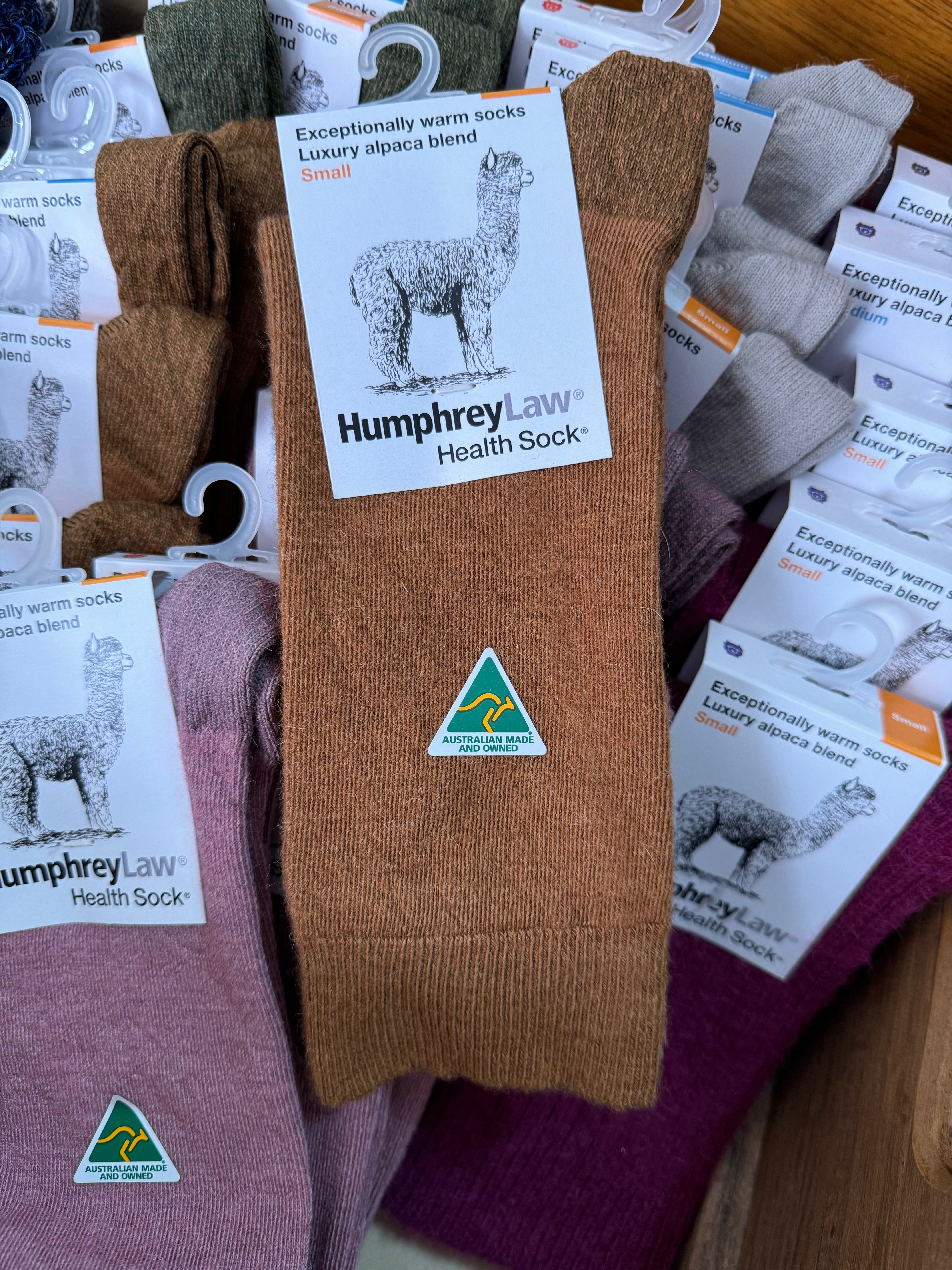 Baby Alpaca Blend Health Sock - Nutmeg