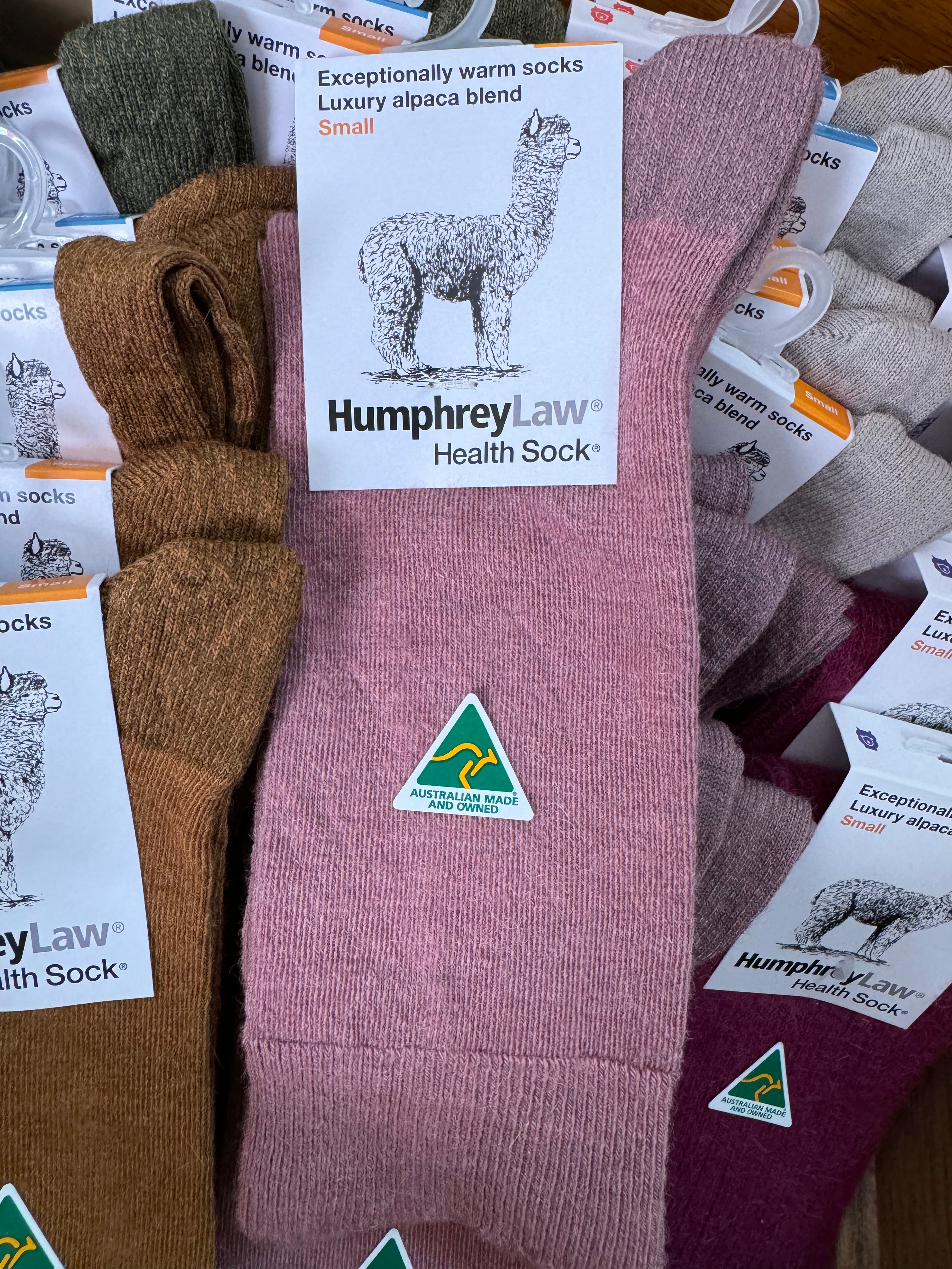 Baby Alpaca Blend Health Sock - Old Rose