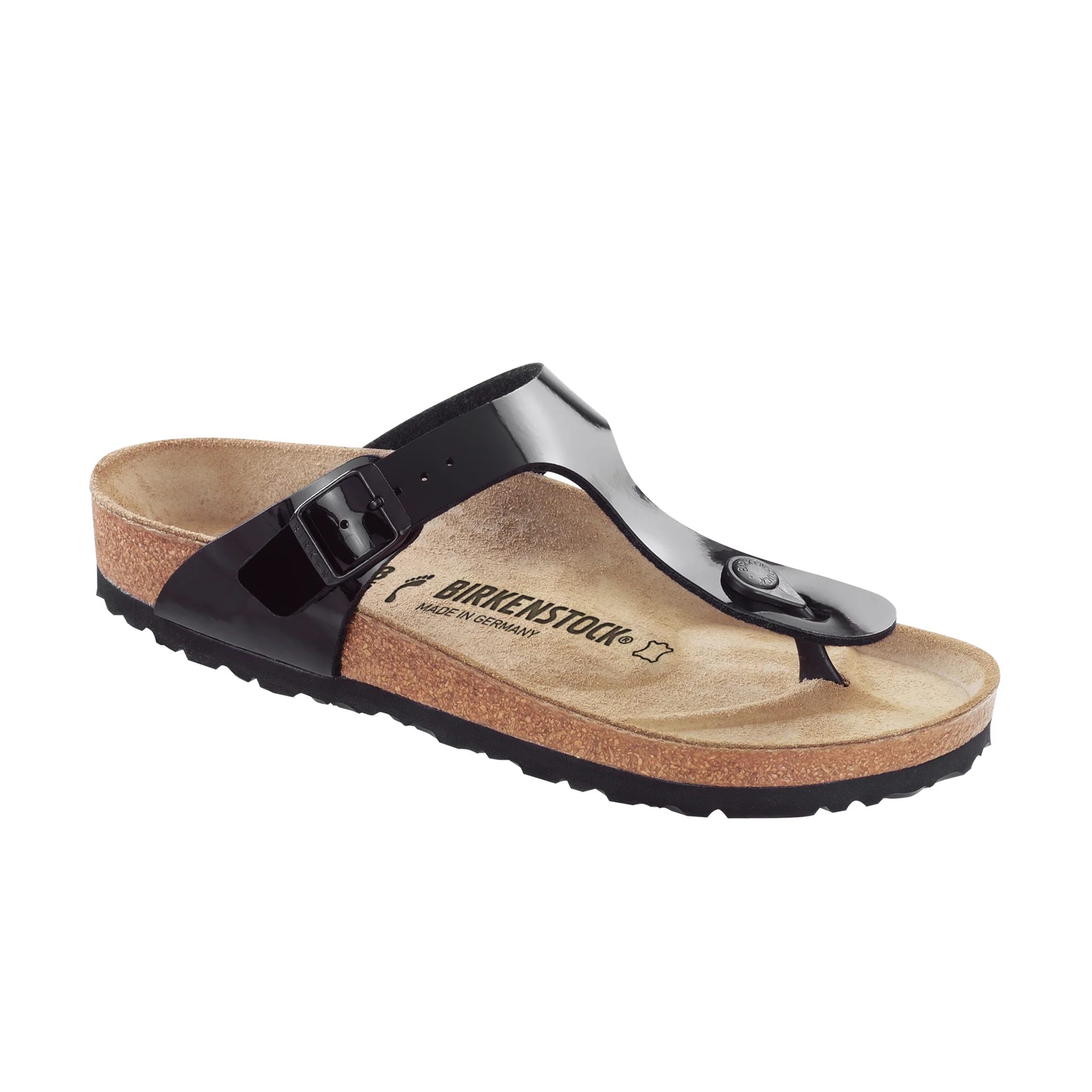 Gizeh black patent Birko-Flor Narrow