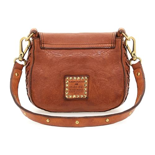 Dalia bag with threading - cognac