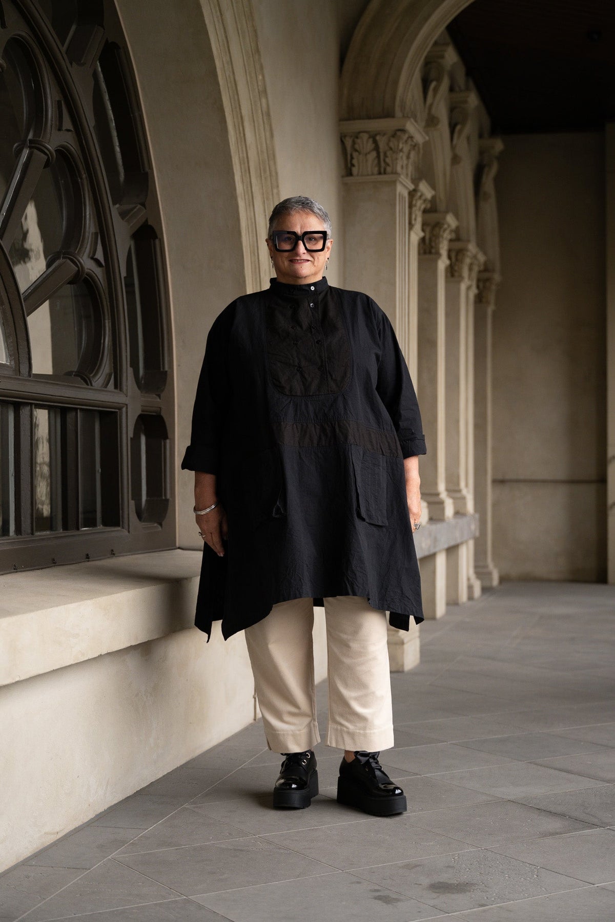 Ratatouille Shirt - Cotton Poplin black