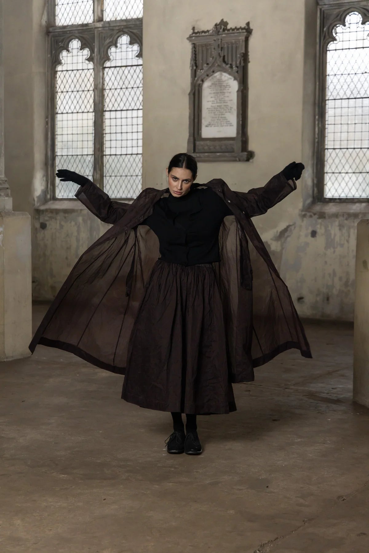 Minerva Jacket - Cotton Organdy - Chocolate