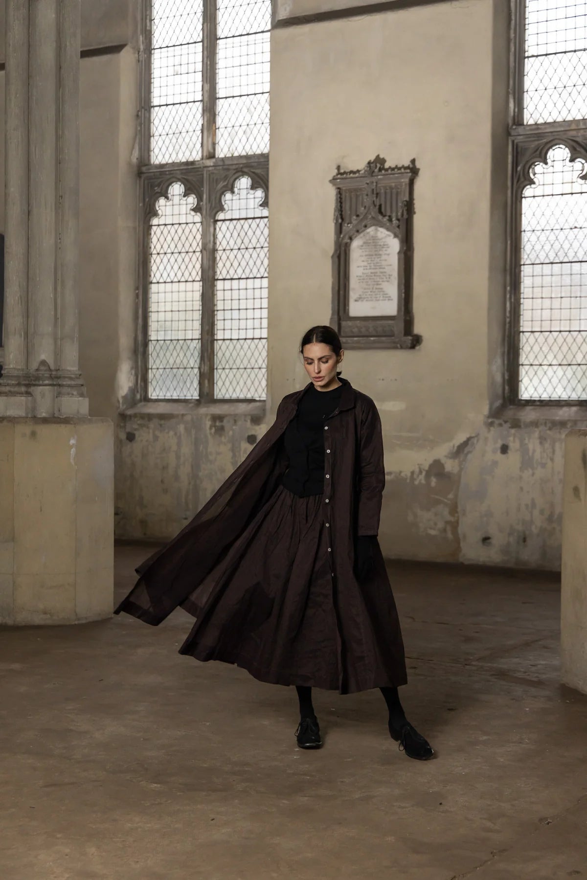 Minerva Jacket - Cotton Organdy - Chocolate