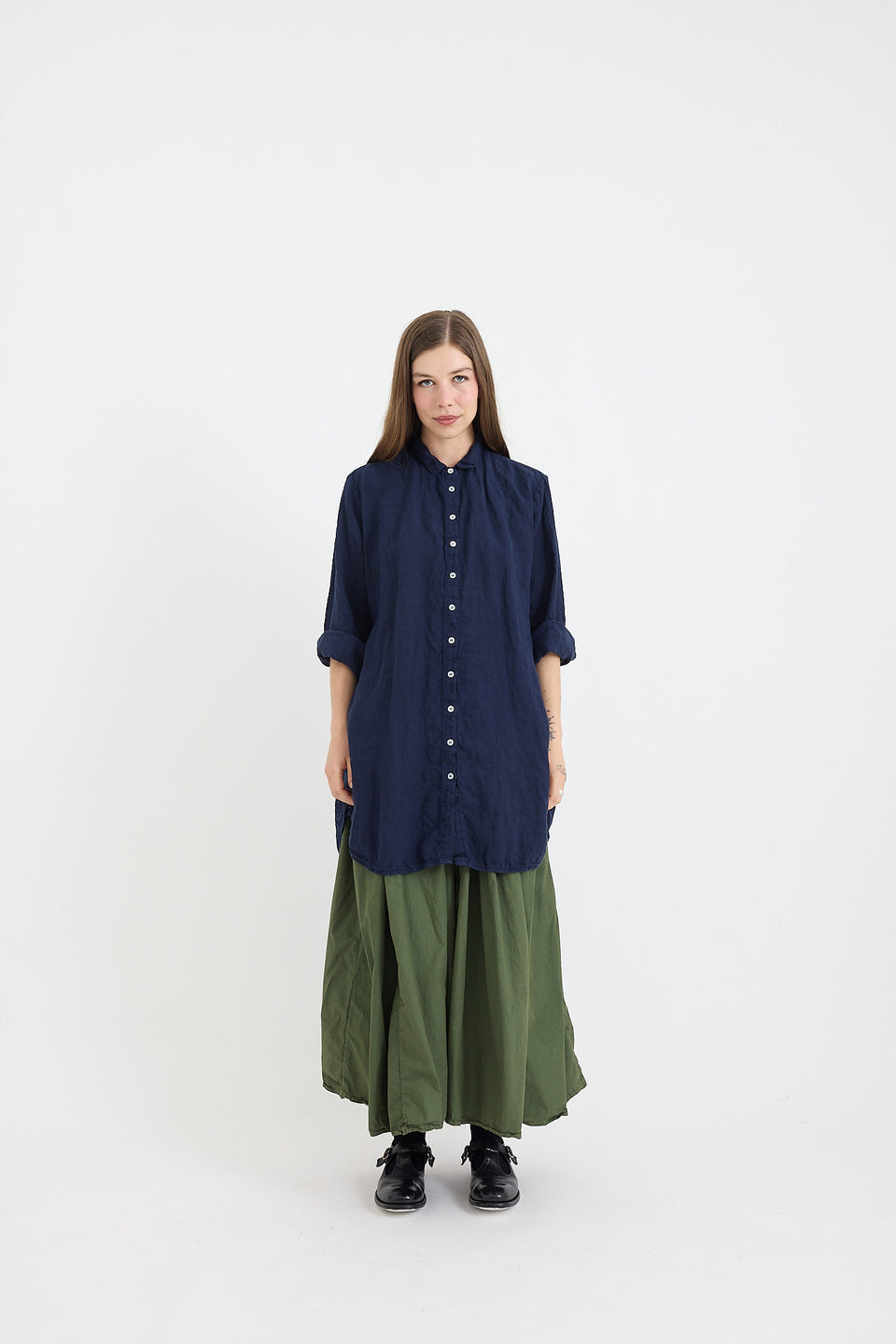 Manon Tunic - Classic Linen - Navy