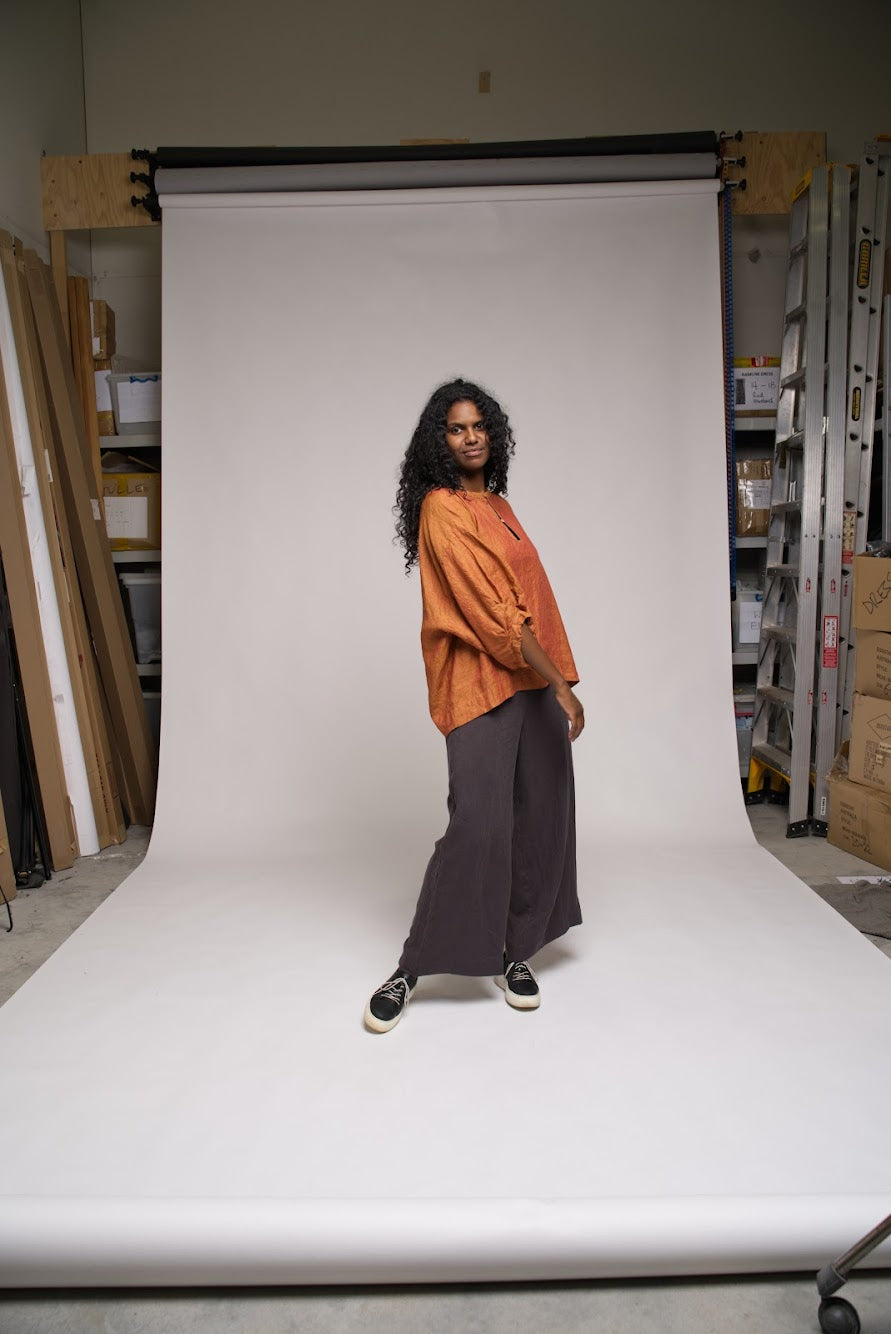 Juno linen Top - Mandarin