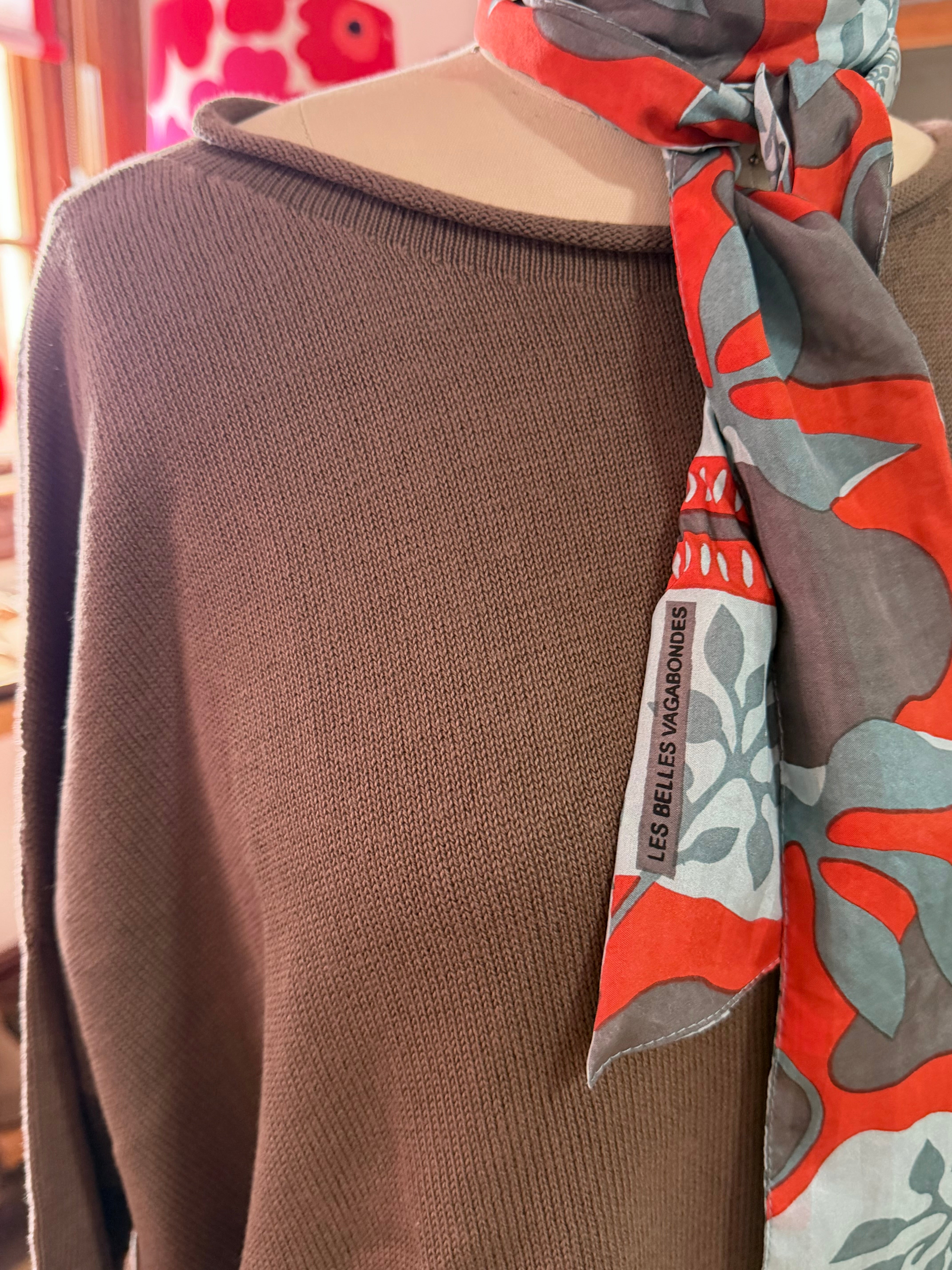 organic cotton curled edge knit - milo