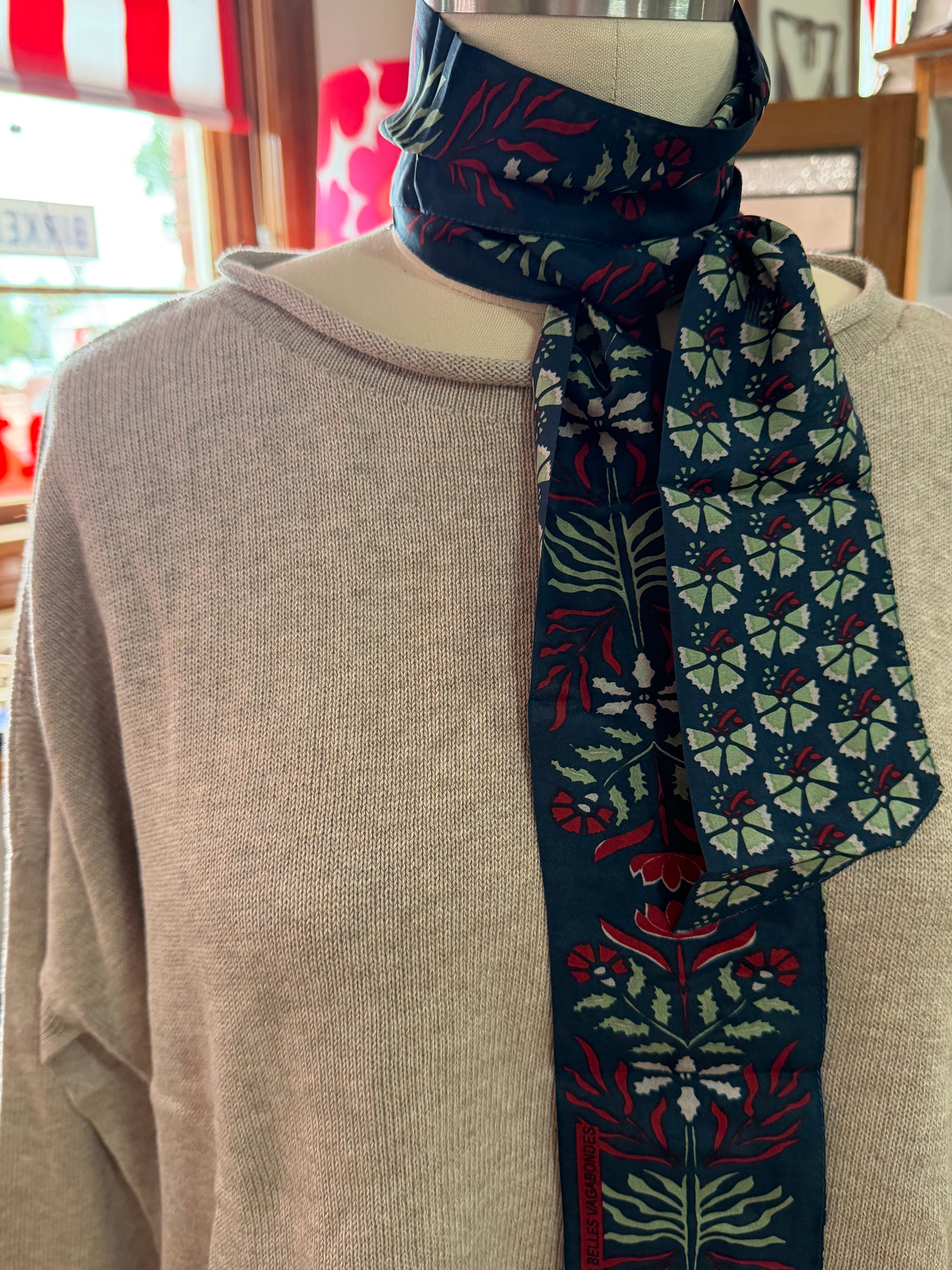 organic cotton curled edge knit - fawn