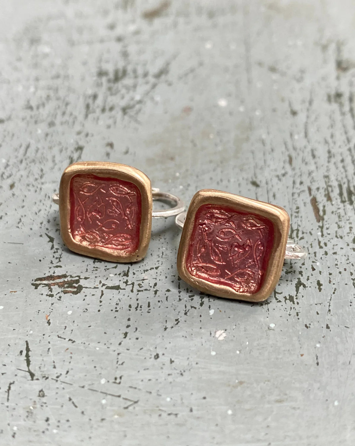 QUADRATINO EARRINGS - Pink