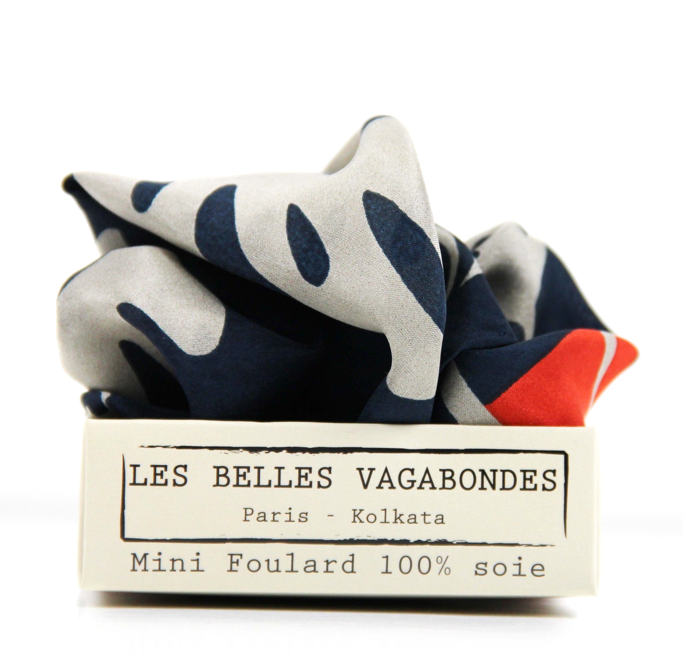 Silk scarf - Marine Arum