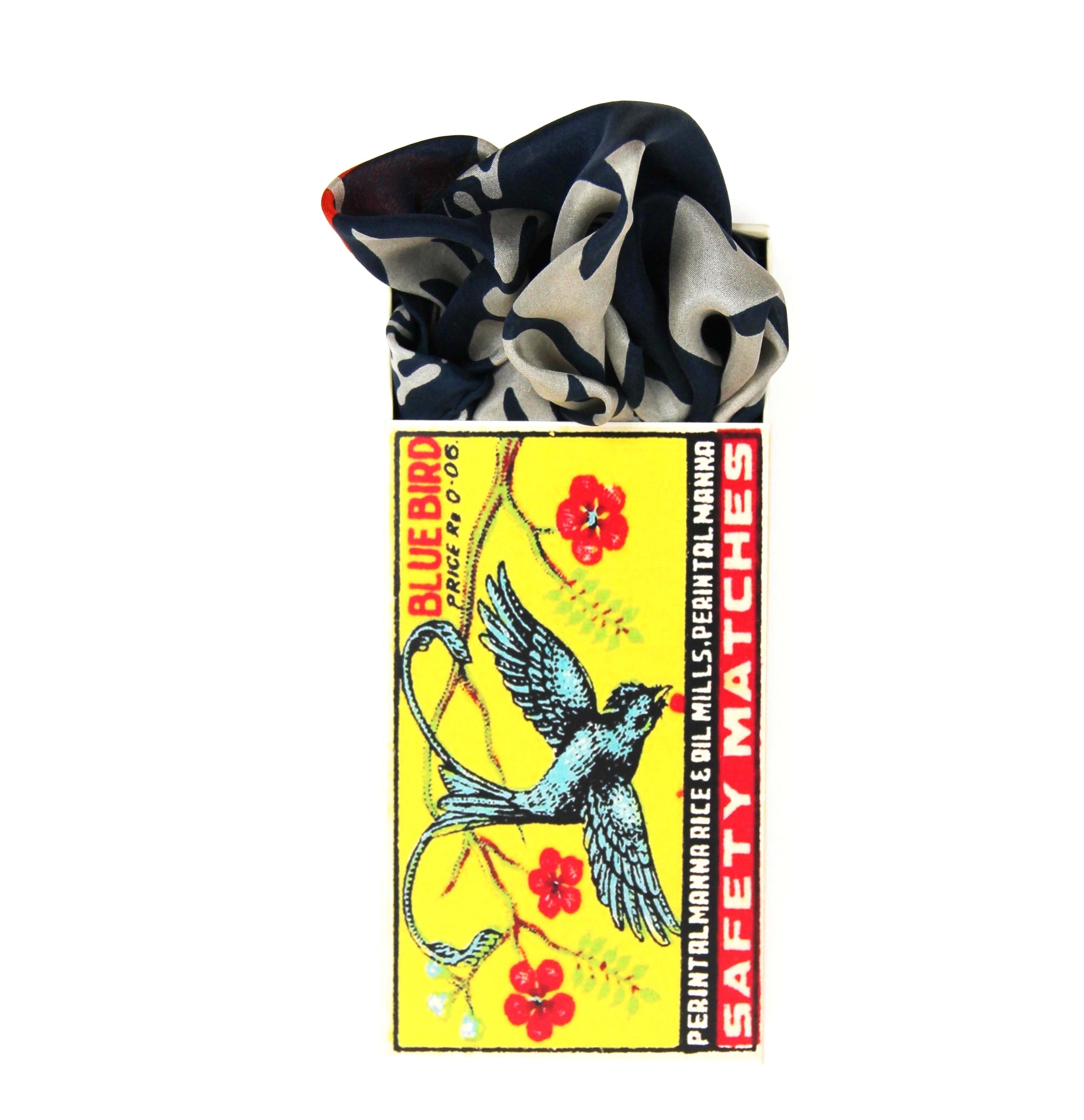 Silk scarf - Marine Arum