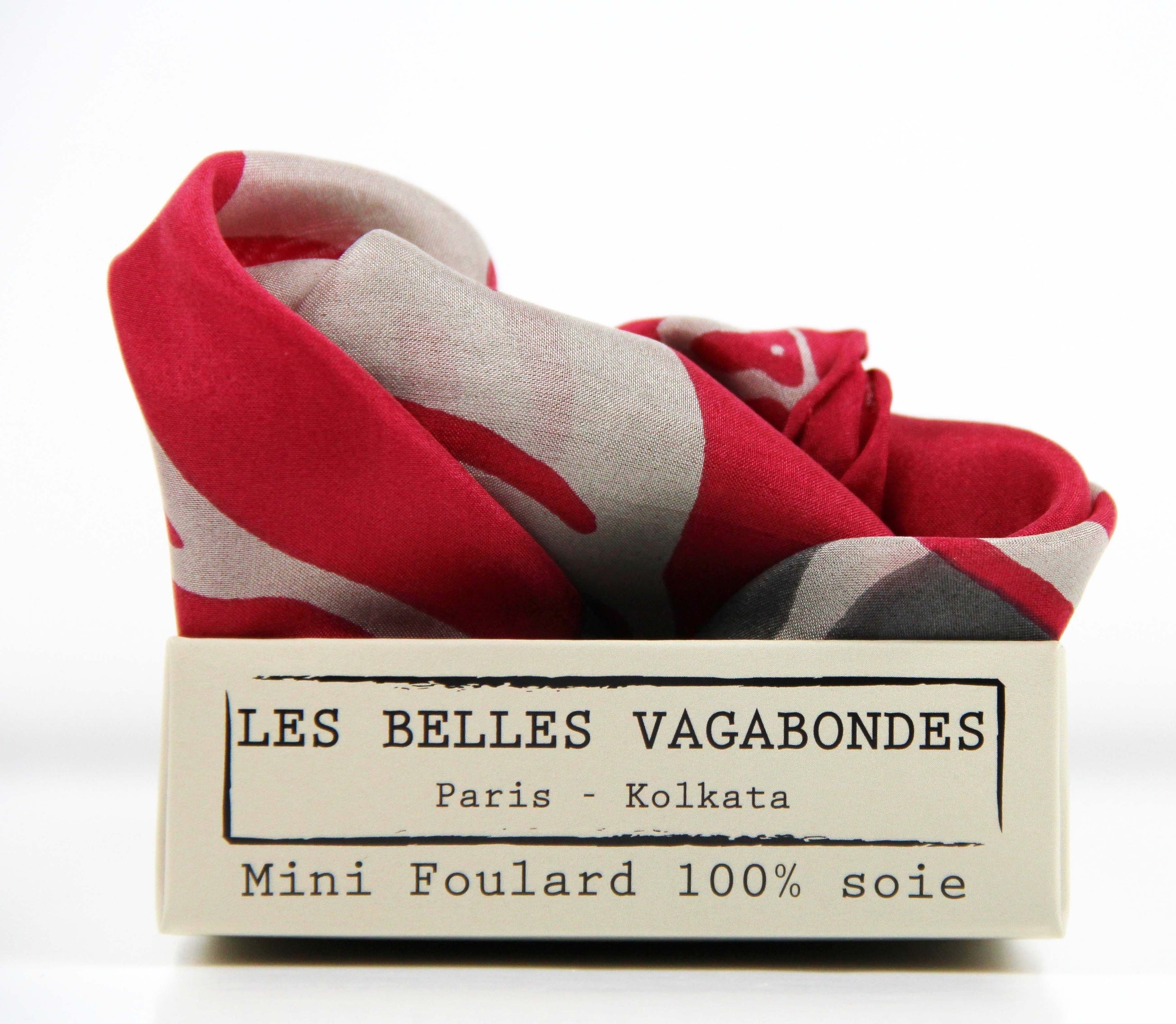 Silk scarf - Red Arum