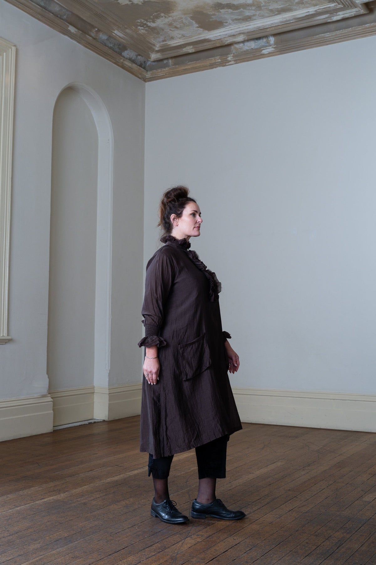 Odile Tunic - Silk Cotton Chocolate