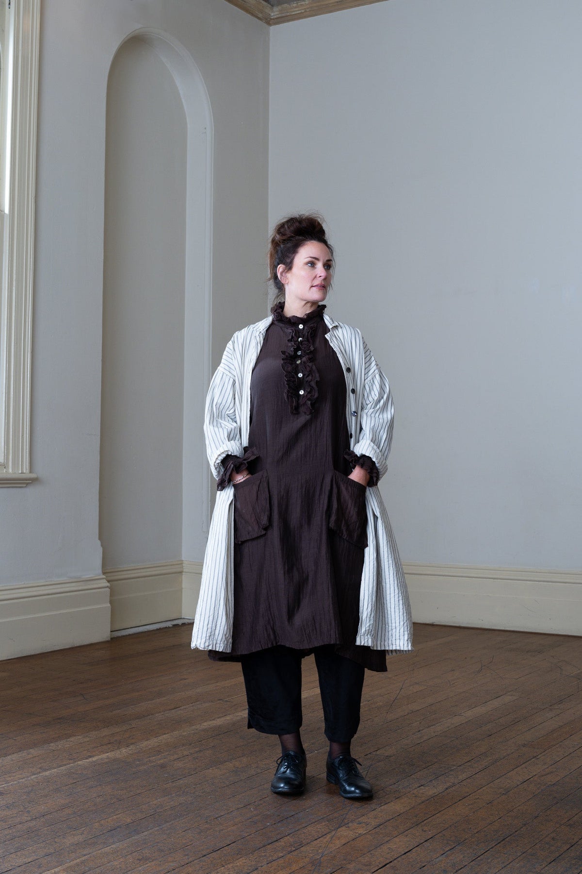 Odile Tunic - Silk Cotton Chocolate