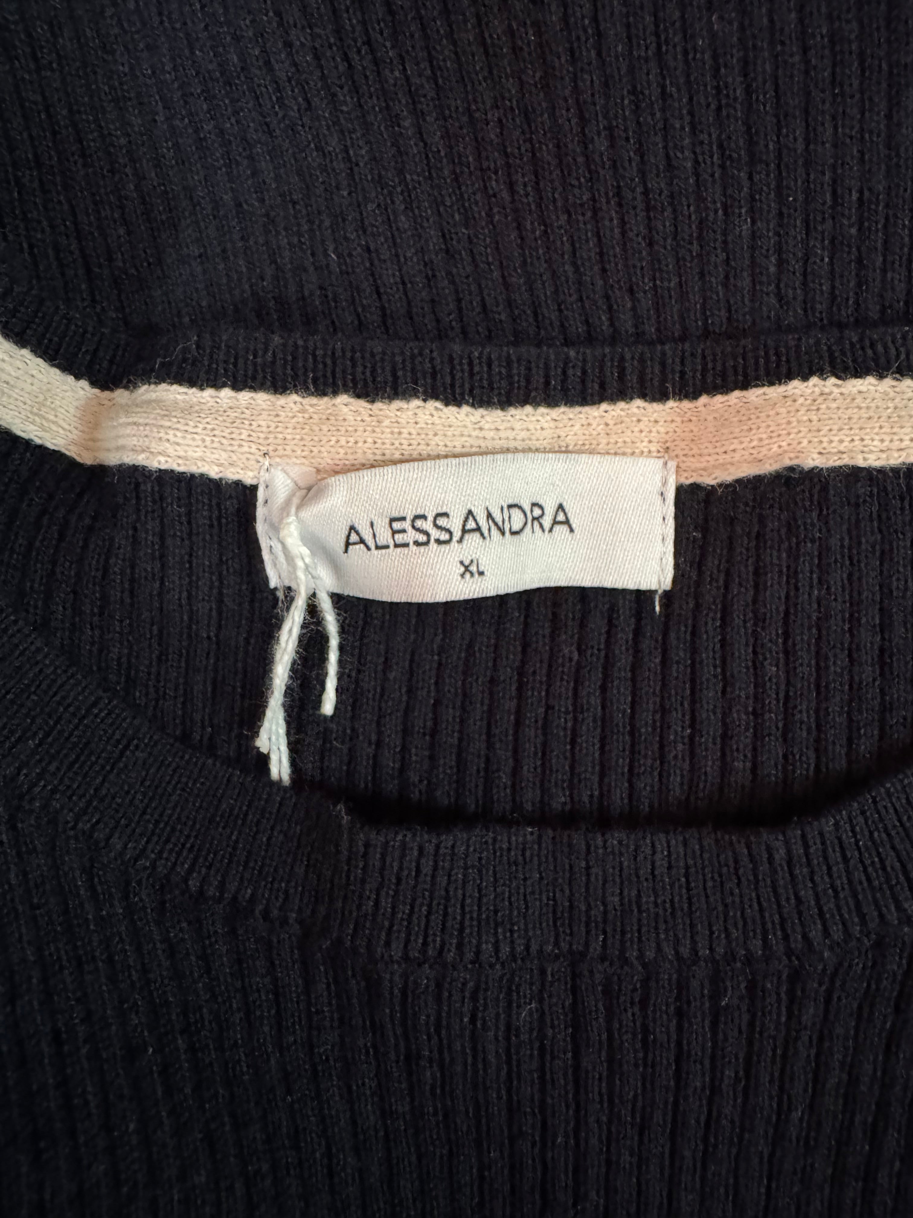 Pre-loved Alessandra cotton cashmere knit - navy