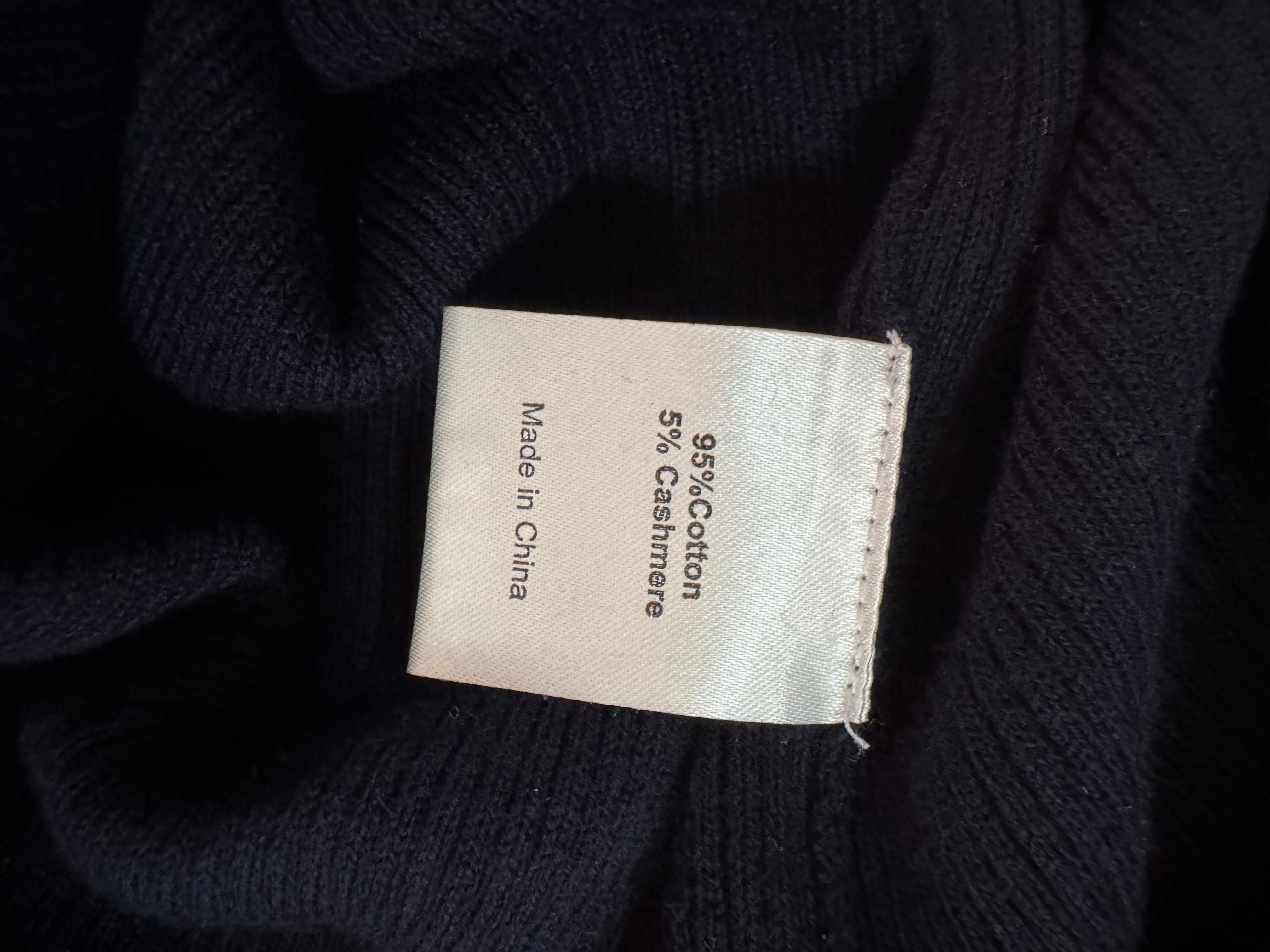 Pre-loved Alessandra cotton cashmere knit - navy