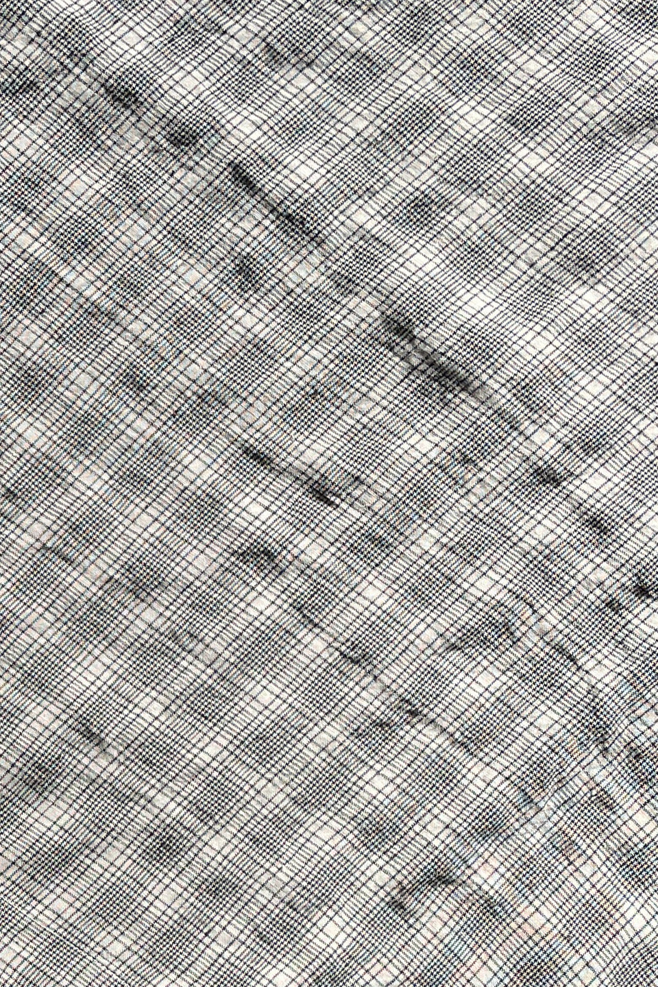 Avril T-Shirt - Textured Check Linen