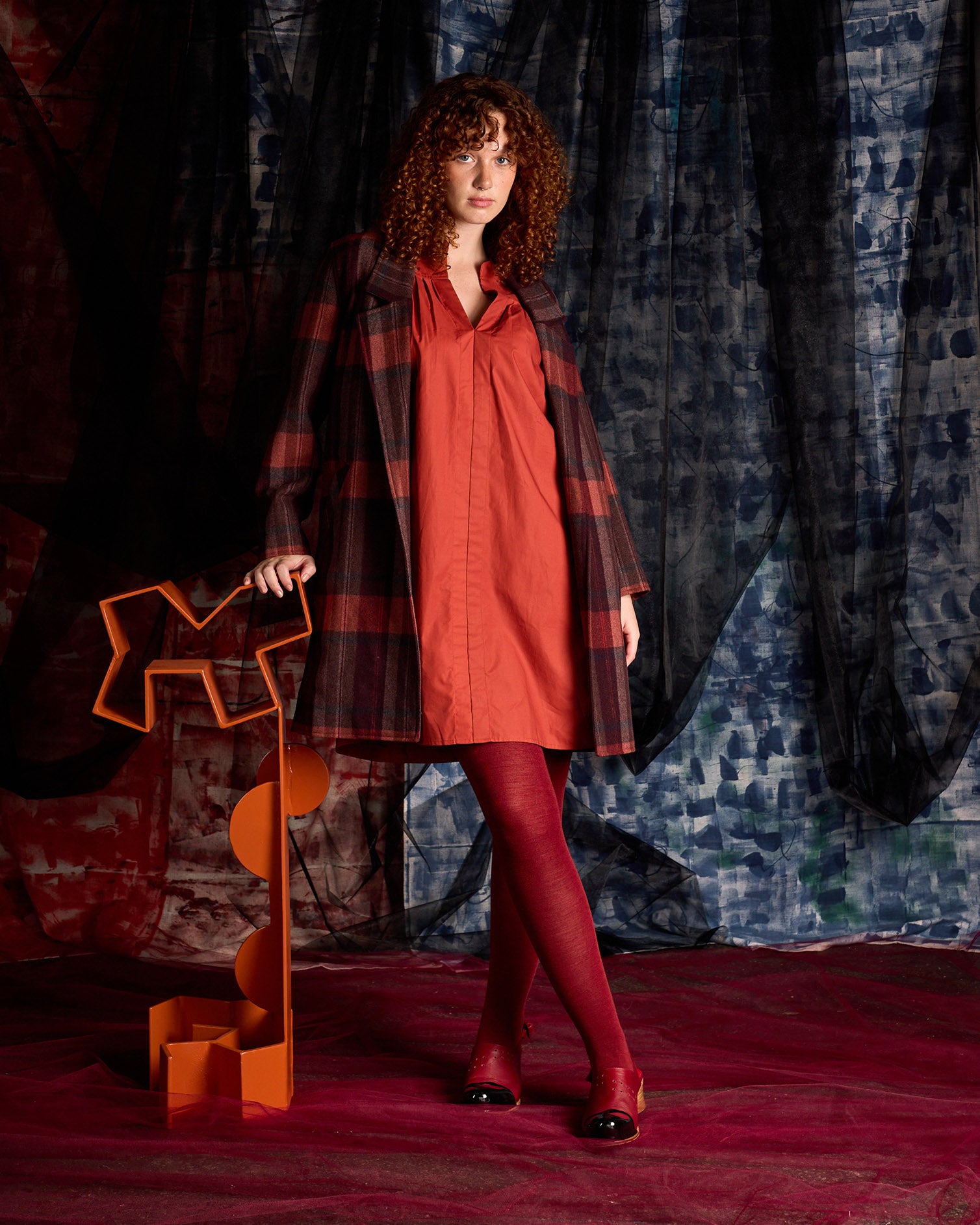 Merino Wool Tights - Luxe Henna