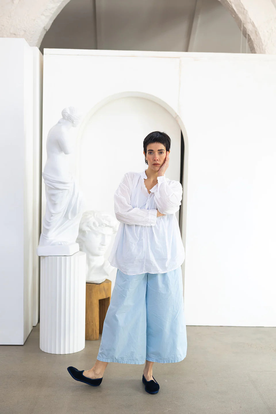 Hill Shirt Cotton Voile - White