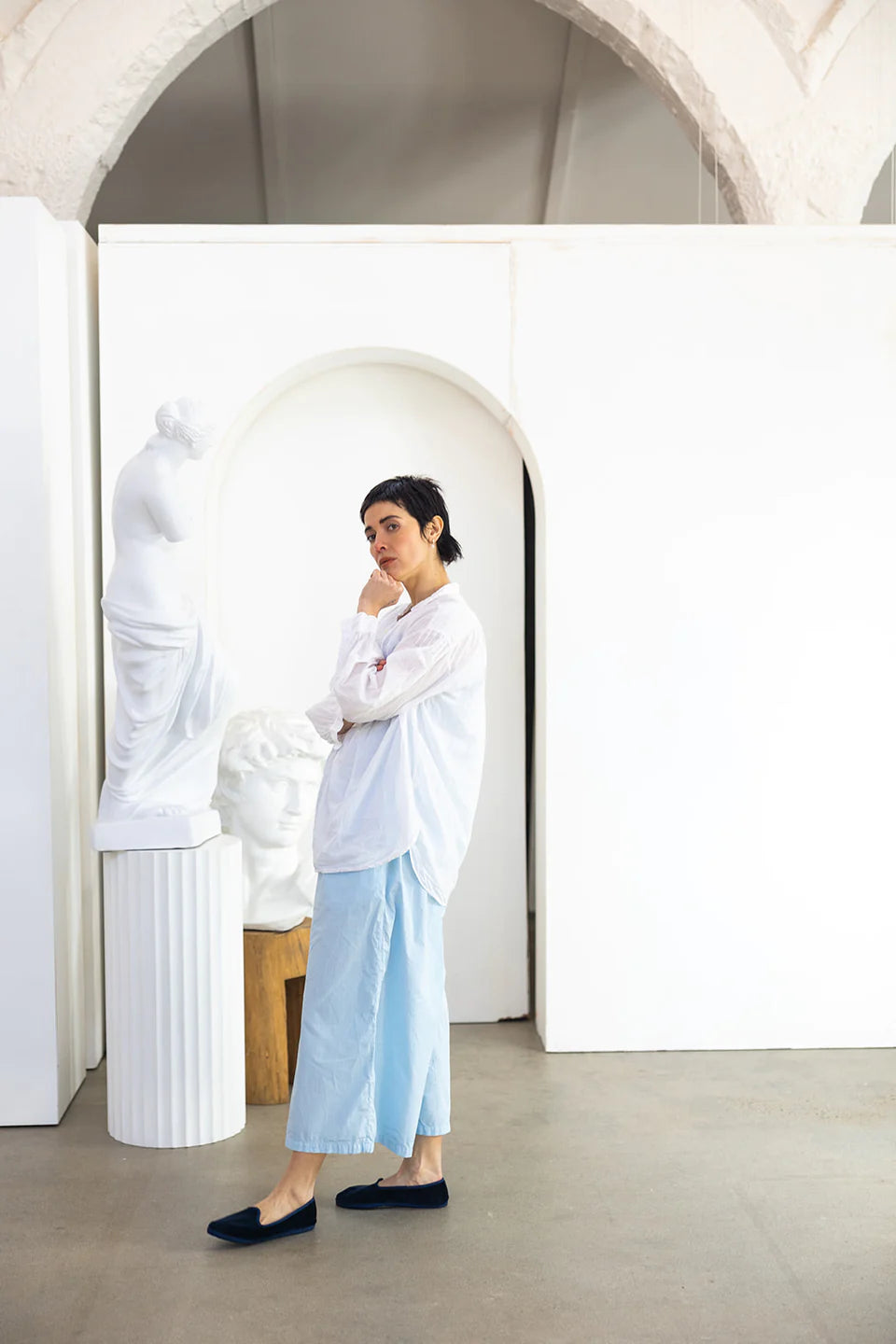 Hill Shirt Cotton Voile - White