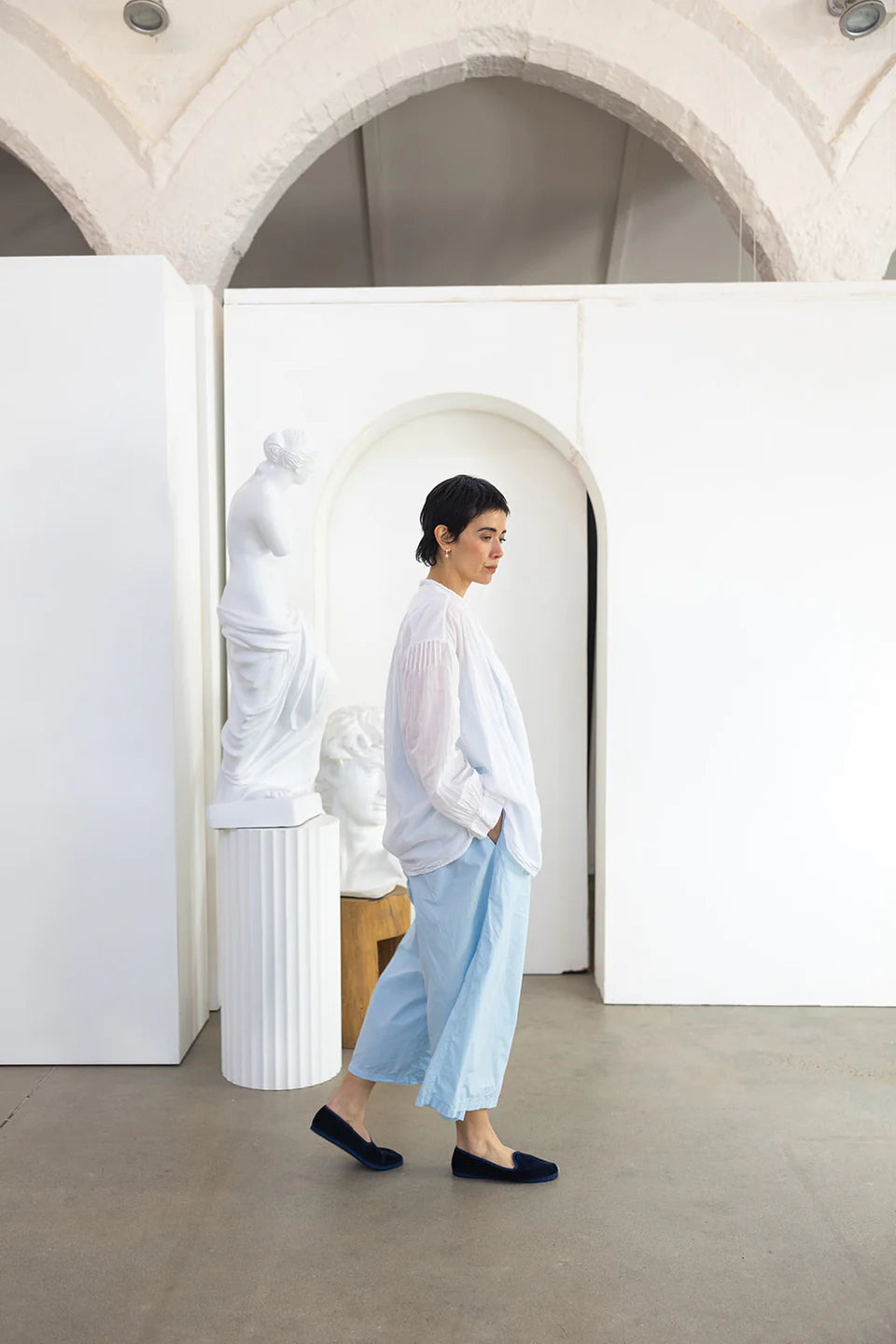 Hill Shirt Cotton Voile - White