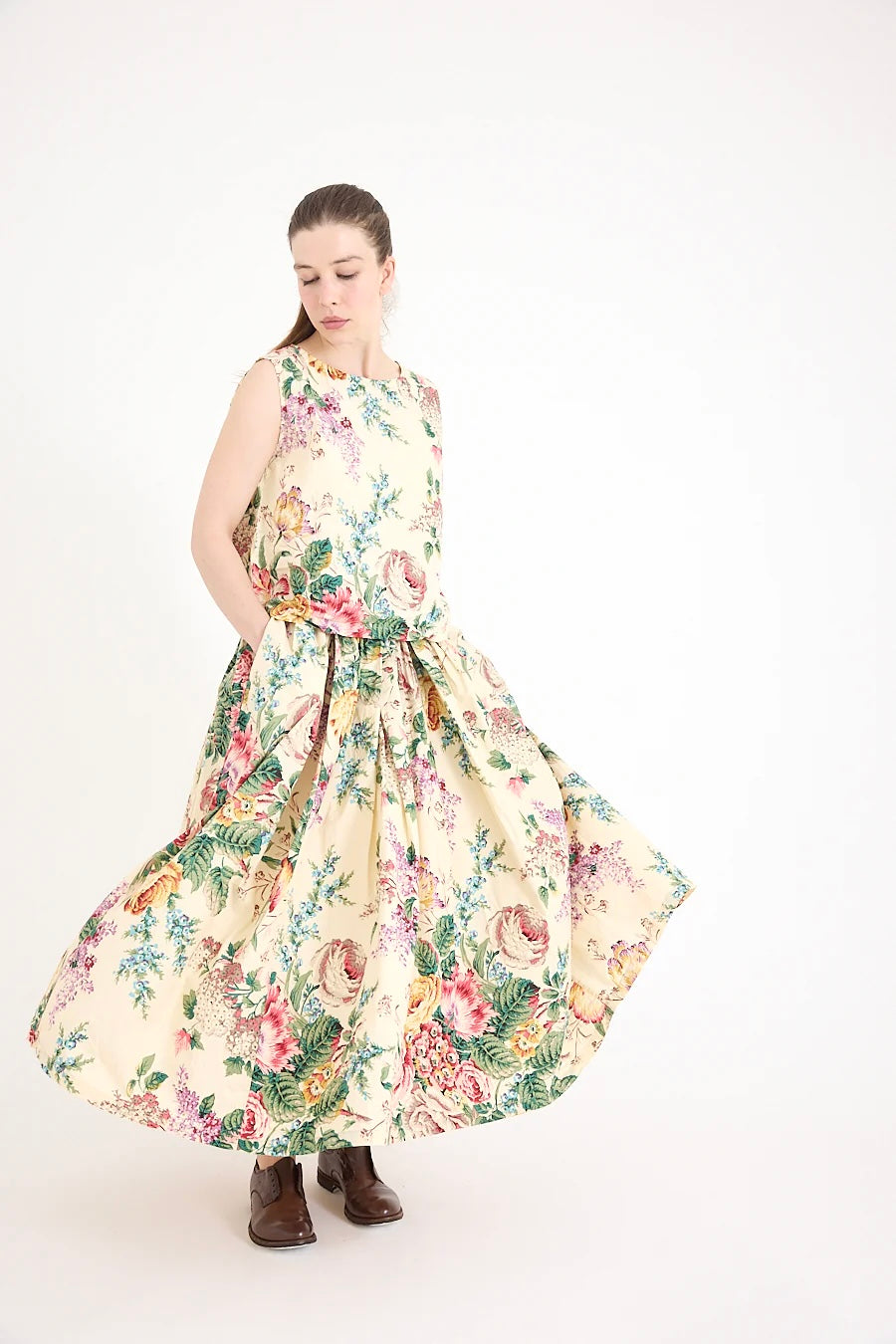 Ulla Skirt in Bouquet Print