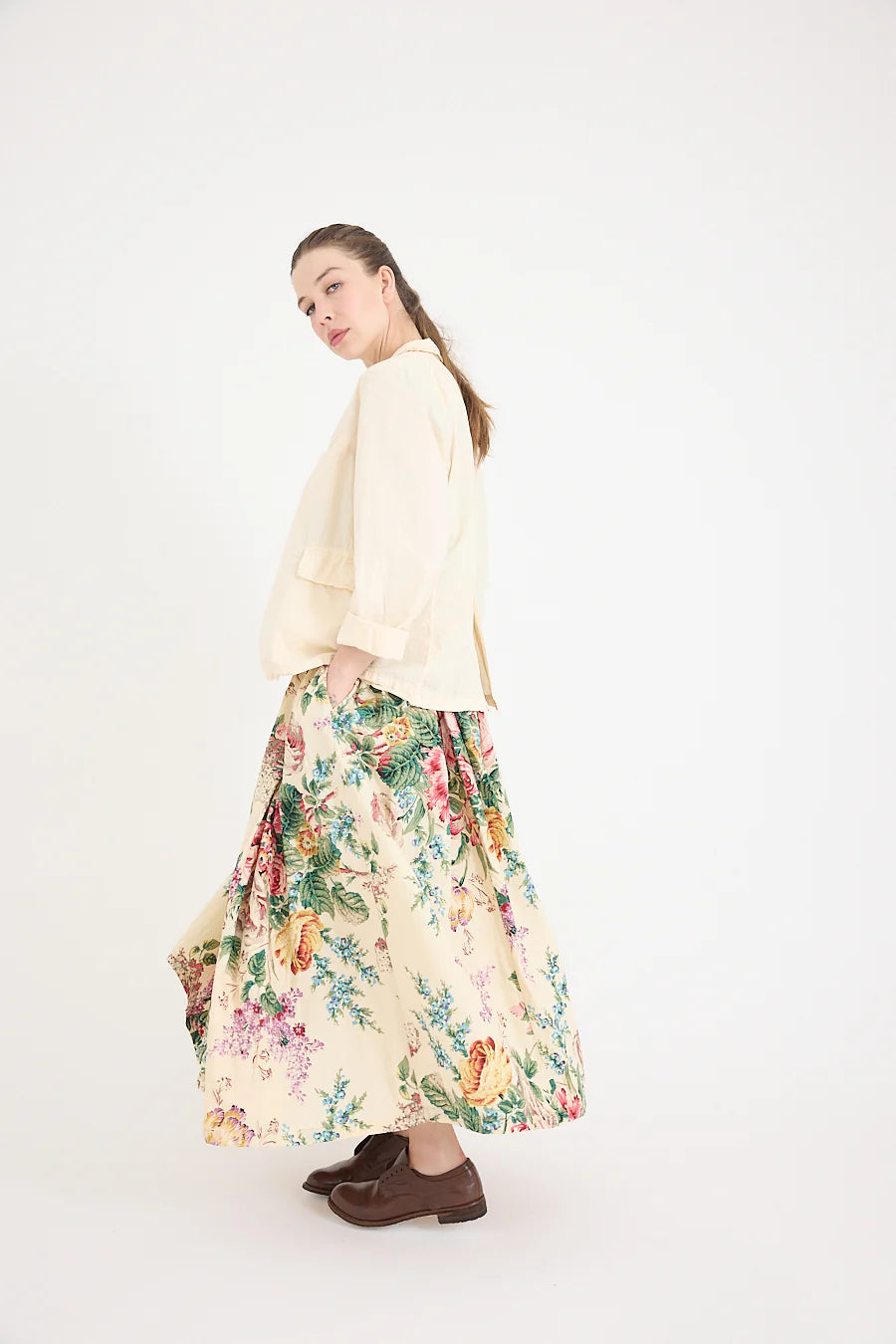 Ulla Skirt in Bouquet Print