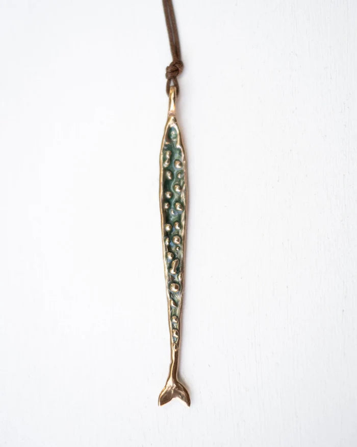Pesce Granello Pendant - Aqua