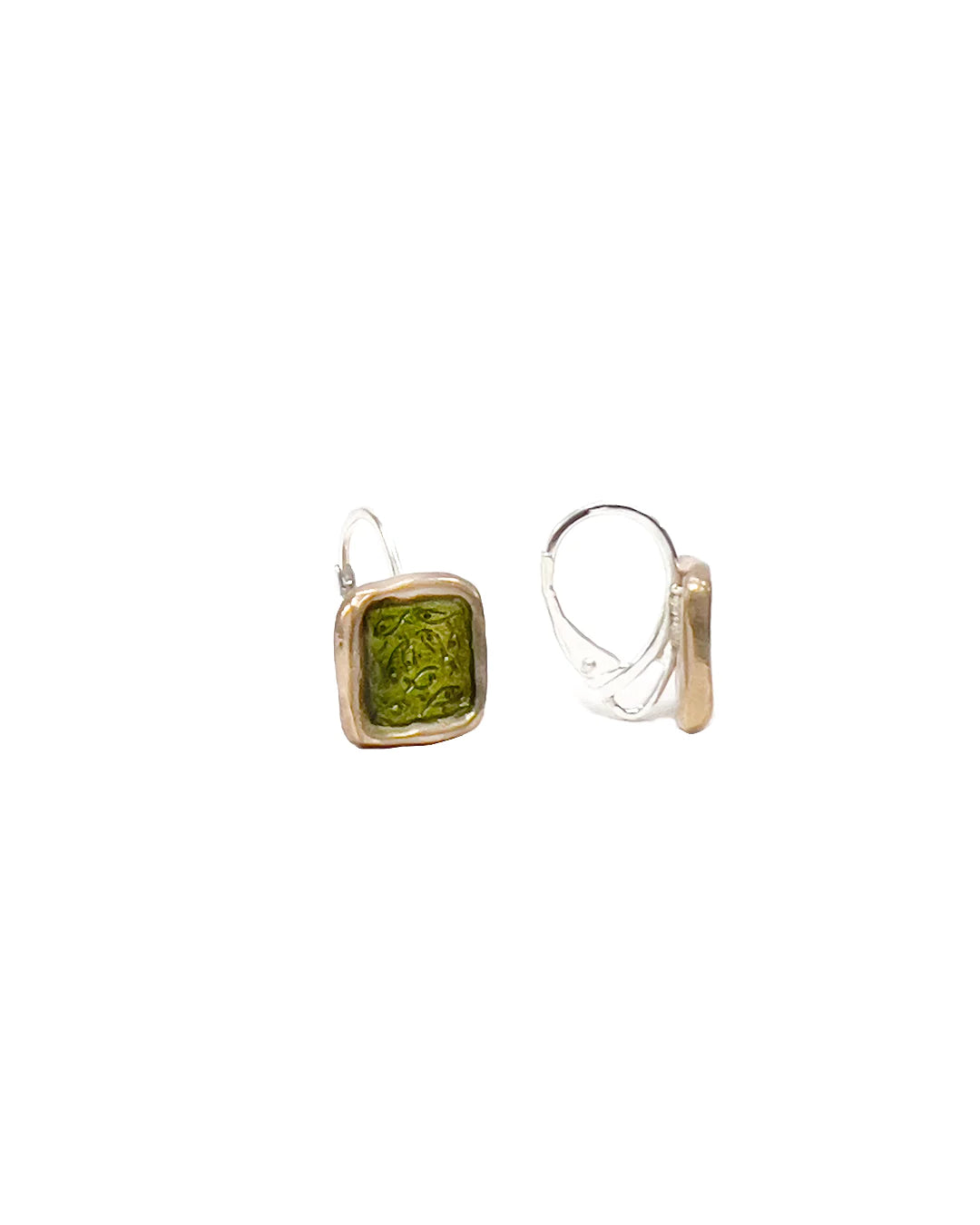 QUADRATINO EARRINGS - Green